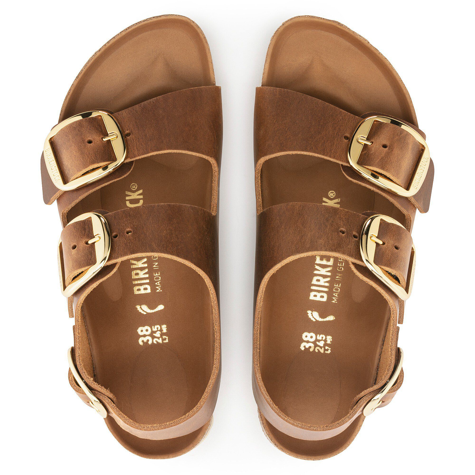ビルケンシュトック　ビッグバックル　ミラノ　37 Milano Big Buckle / ミラノ ビッグバックル」（オイルドナチュラル