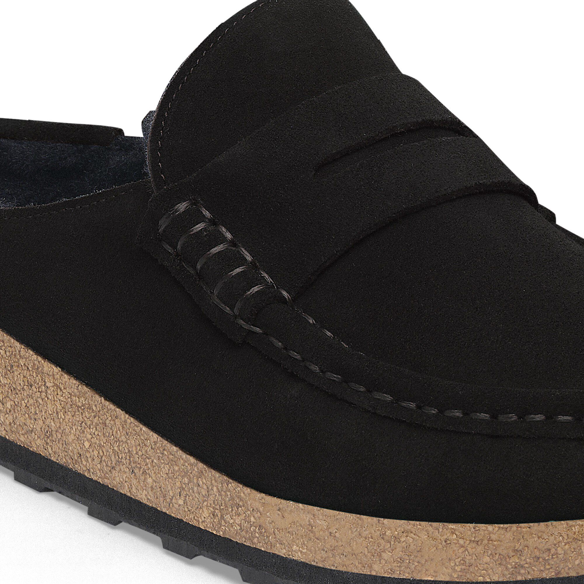 네이플스 시어링 스웨이드 가죽/퍼 Close-up view showing material detail