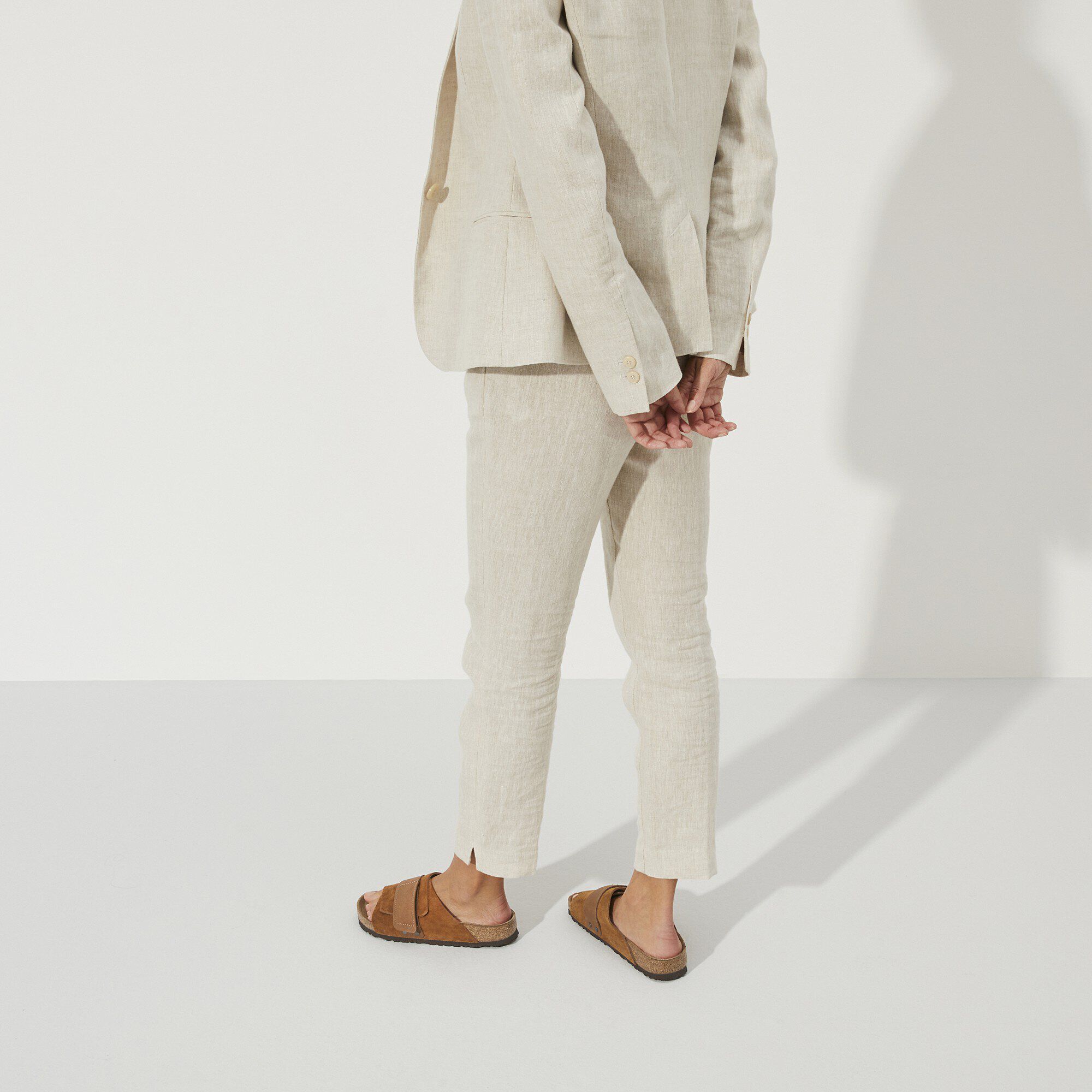 Kyoto Nubuck Leather/Suede with a female model