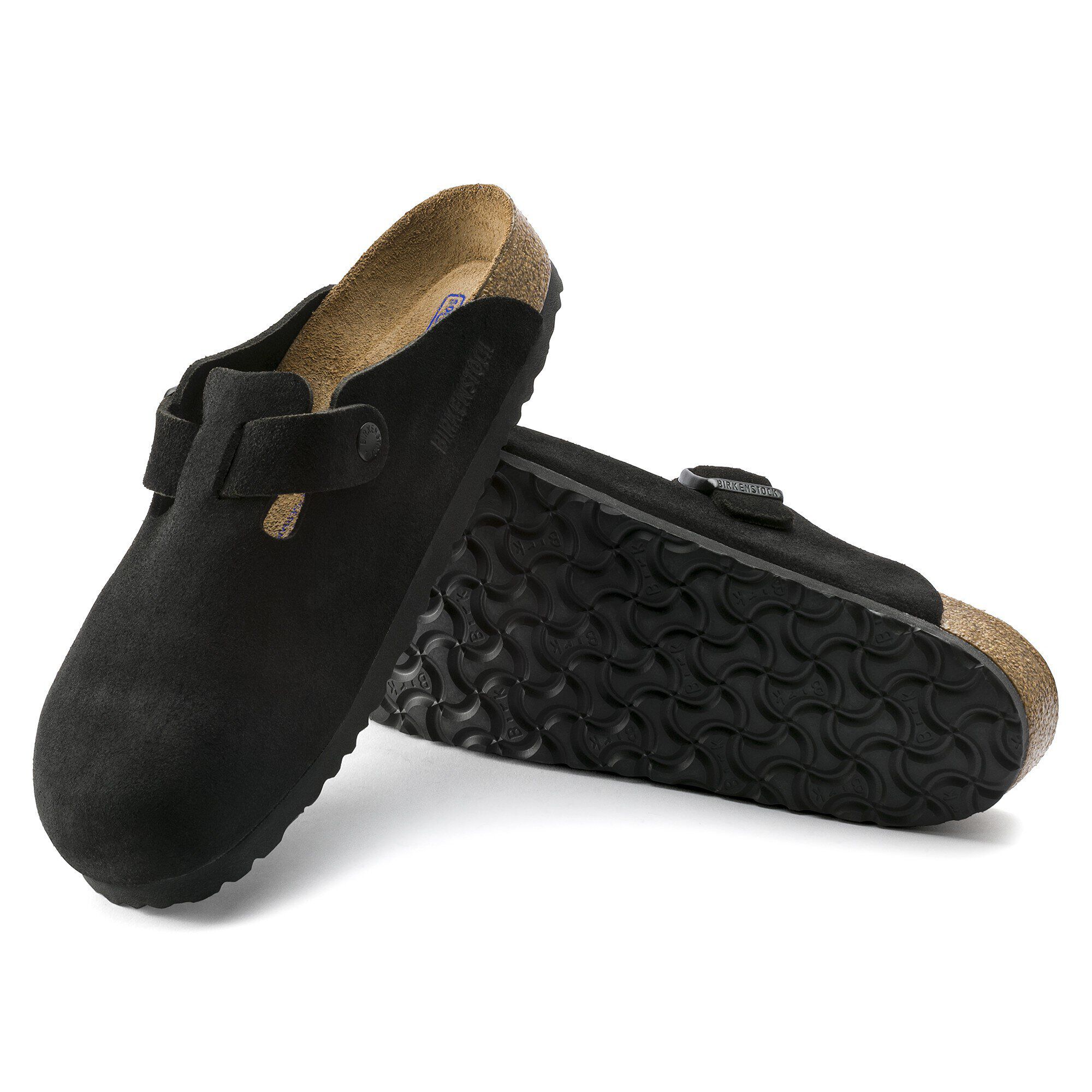 Boston Soft Footbed Suede Leather with outer sole details