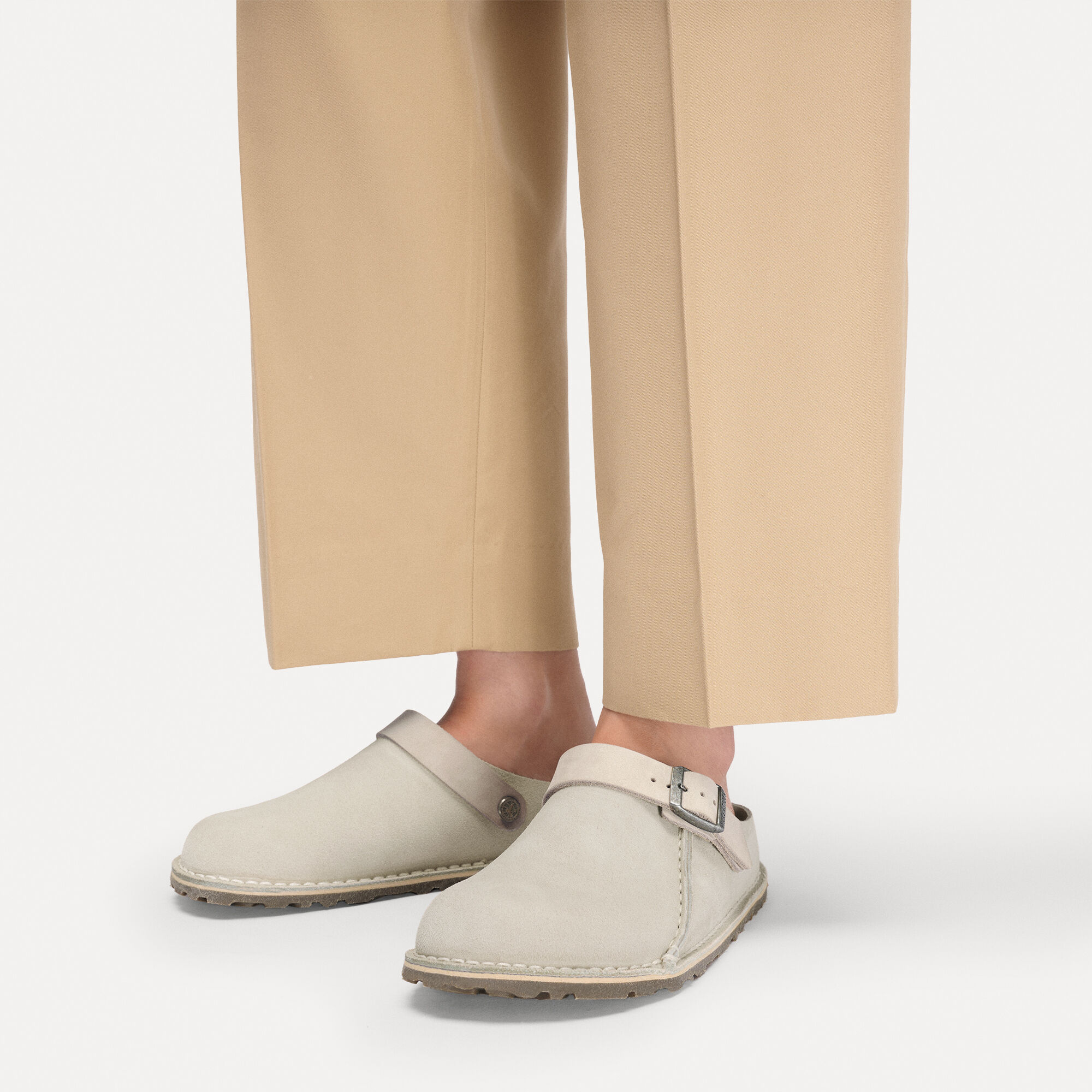 Lutry Premium Suede Leather Close-up with a female model