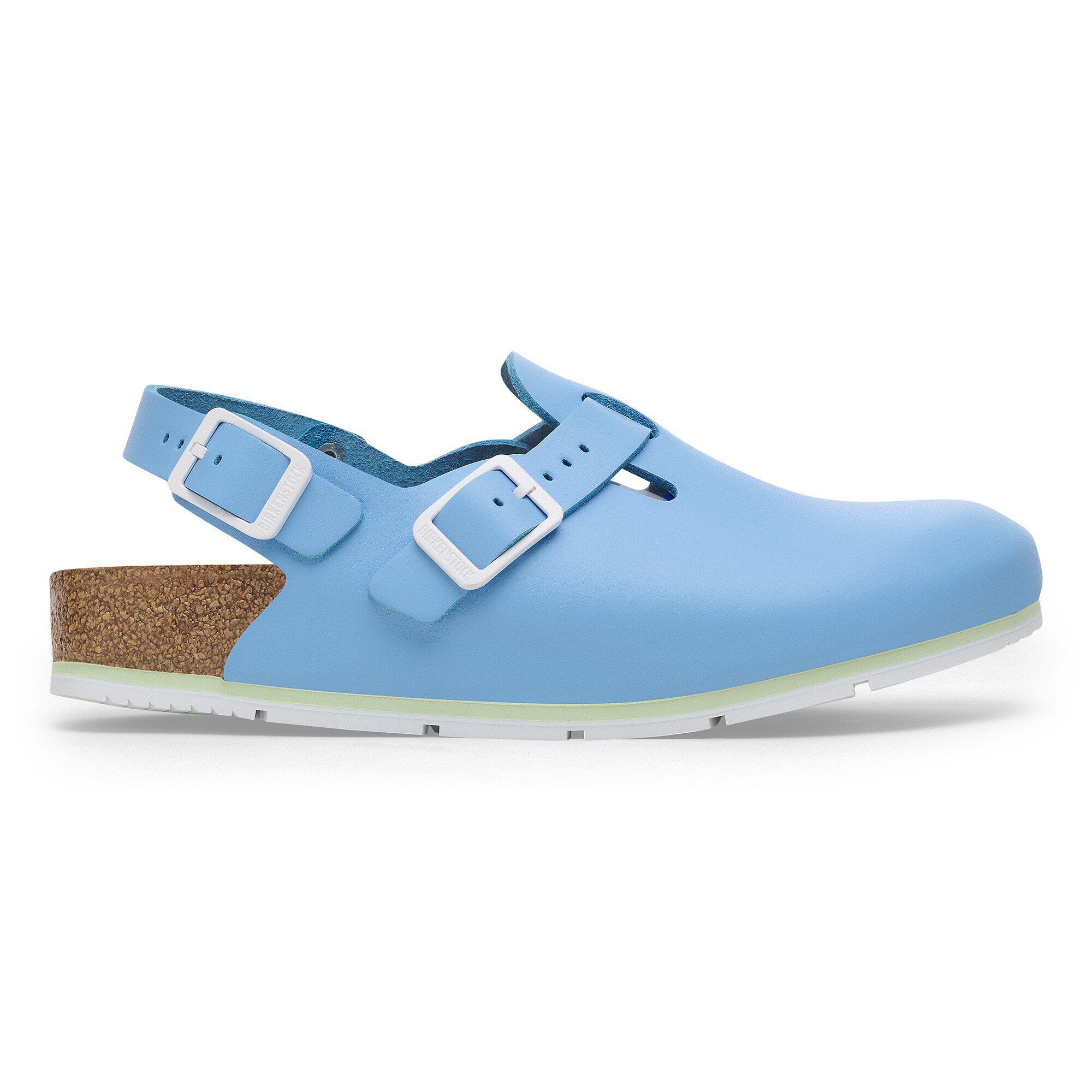BIRKENSTOCK トキオ 1774 38ナロー ライトブルー Tokio PRO / トキオ PRO」（ナチュラルレザーコーテッド、スカイブルー