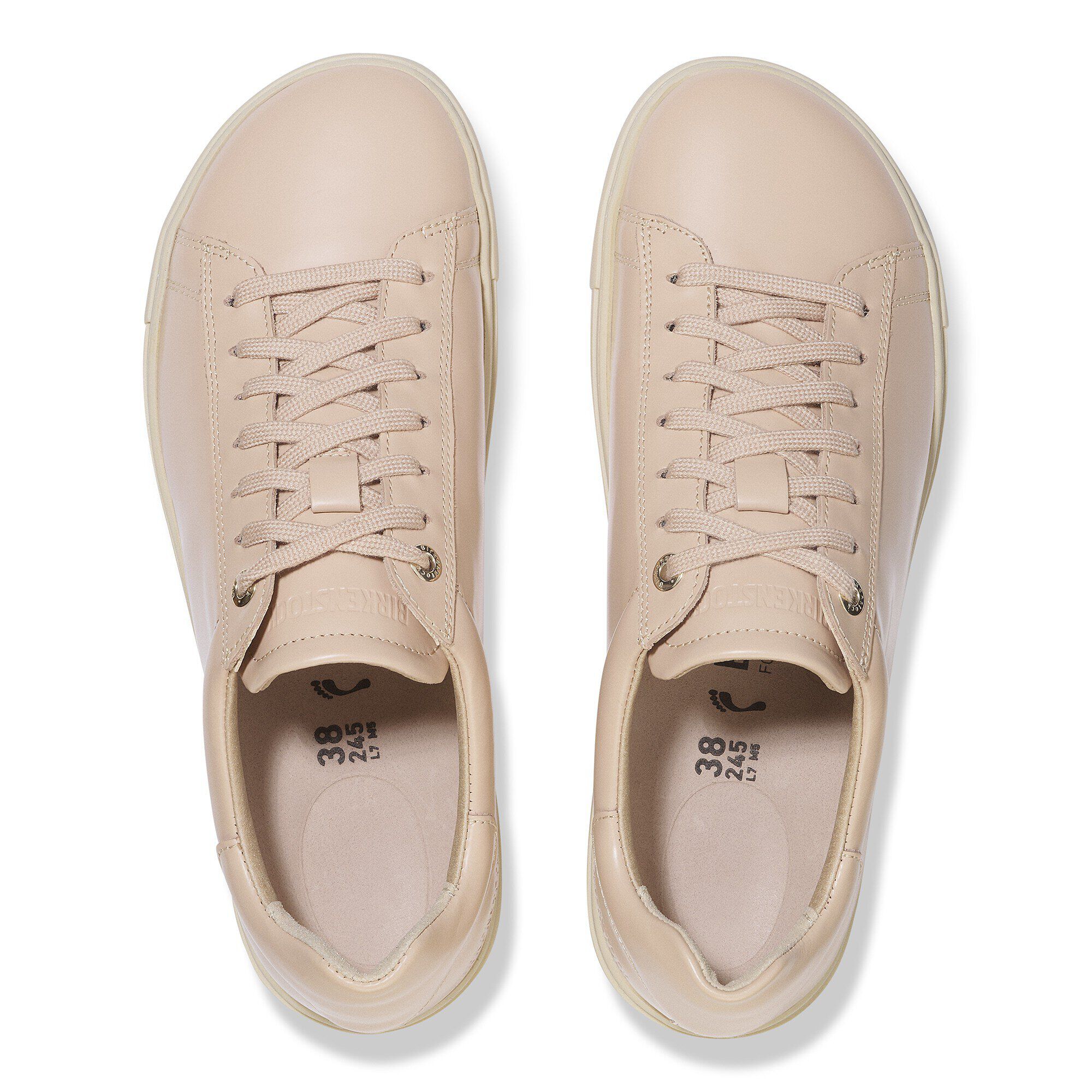 Bend Low Natural Leather Patent - a top view