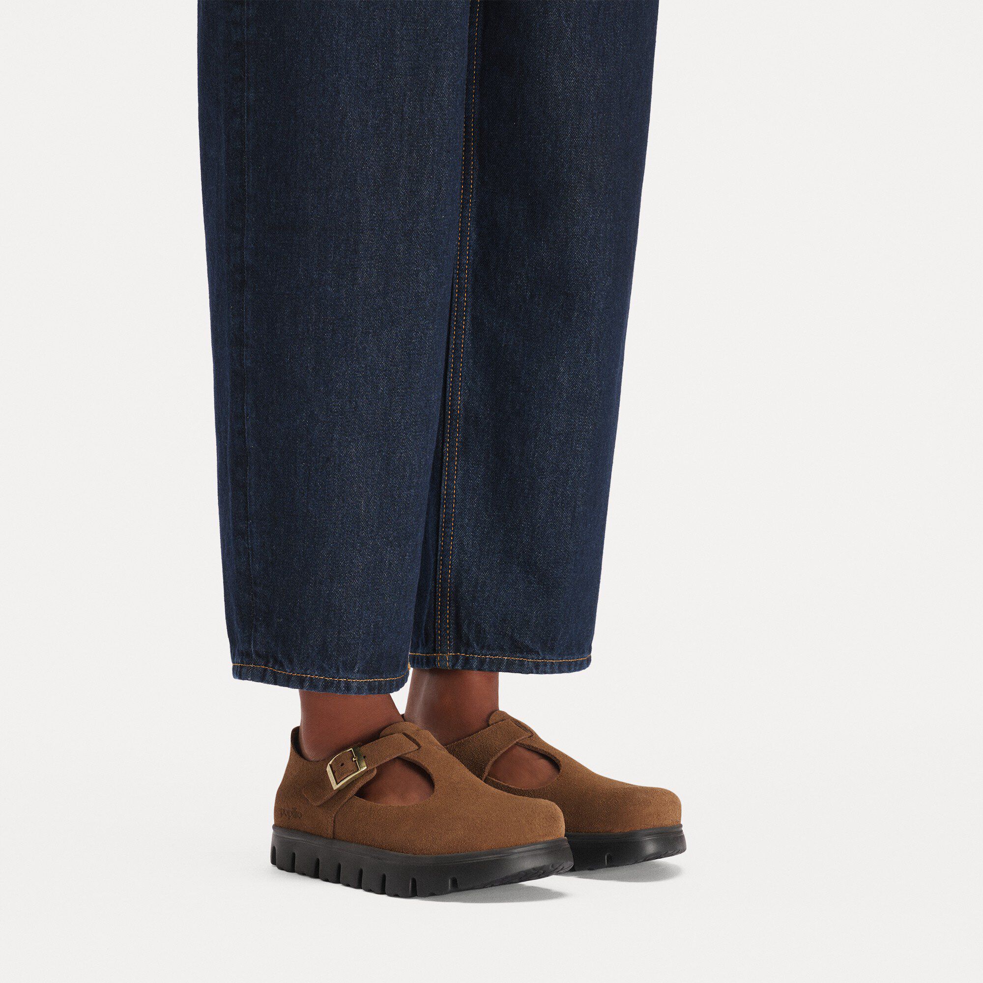 Paris Chunky Suede Leather with a female model