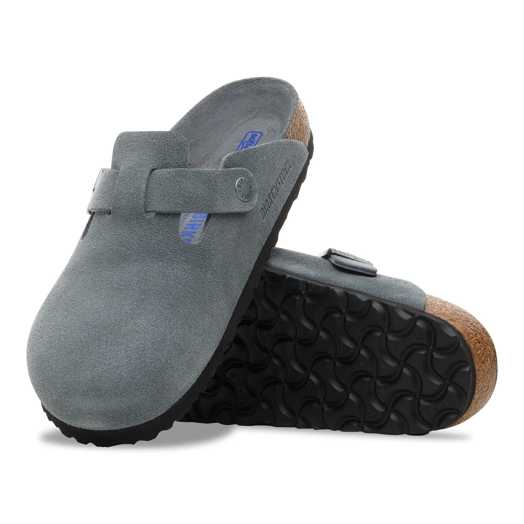 Boston Soft Footbed Suede Leather with outer sole details