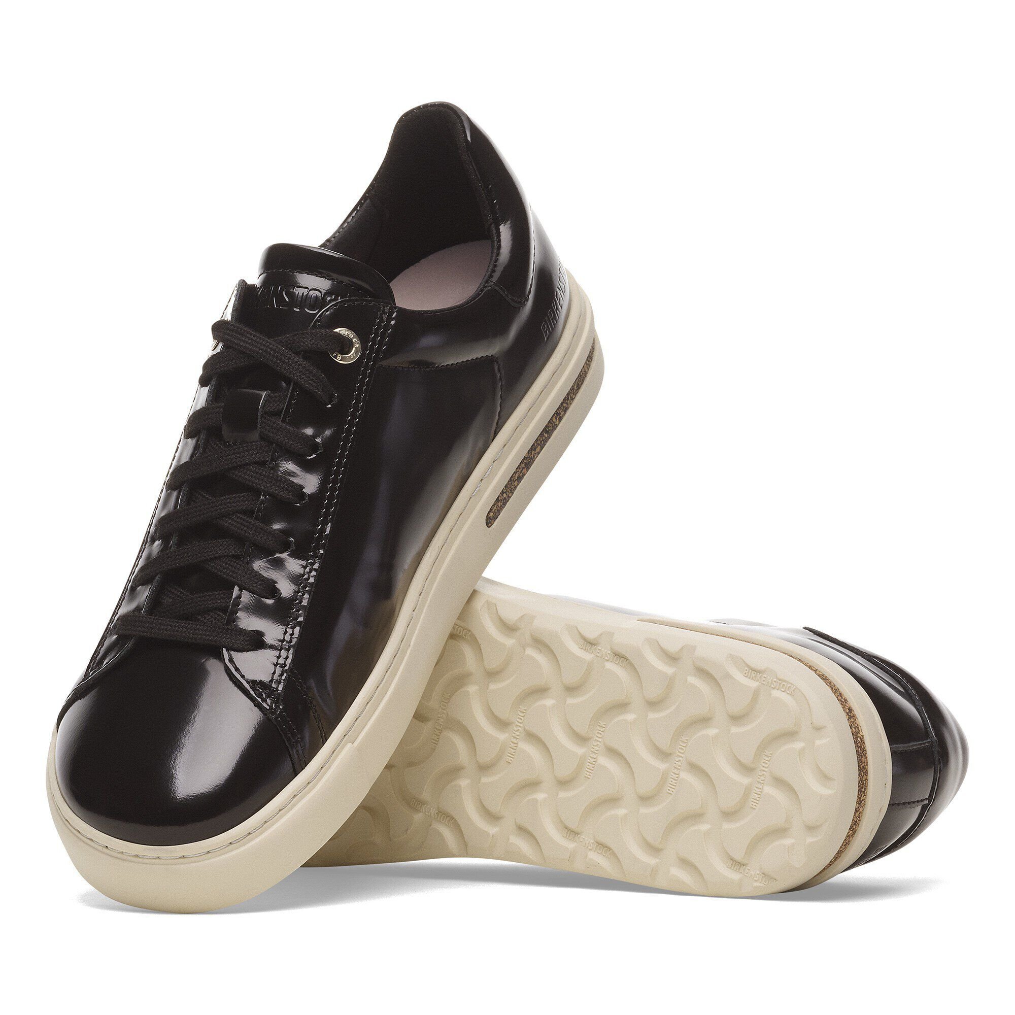 Bend Low Natural Leather Patent with outer sole details