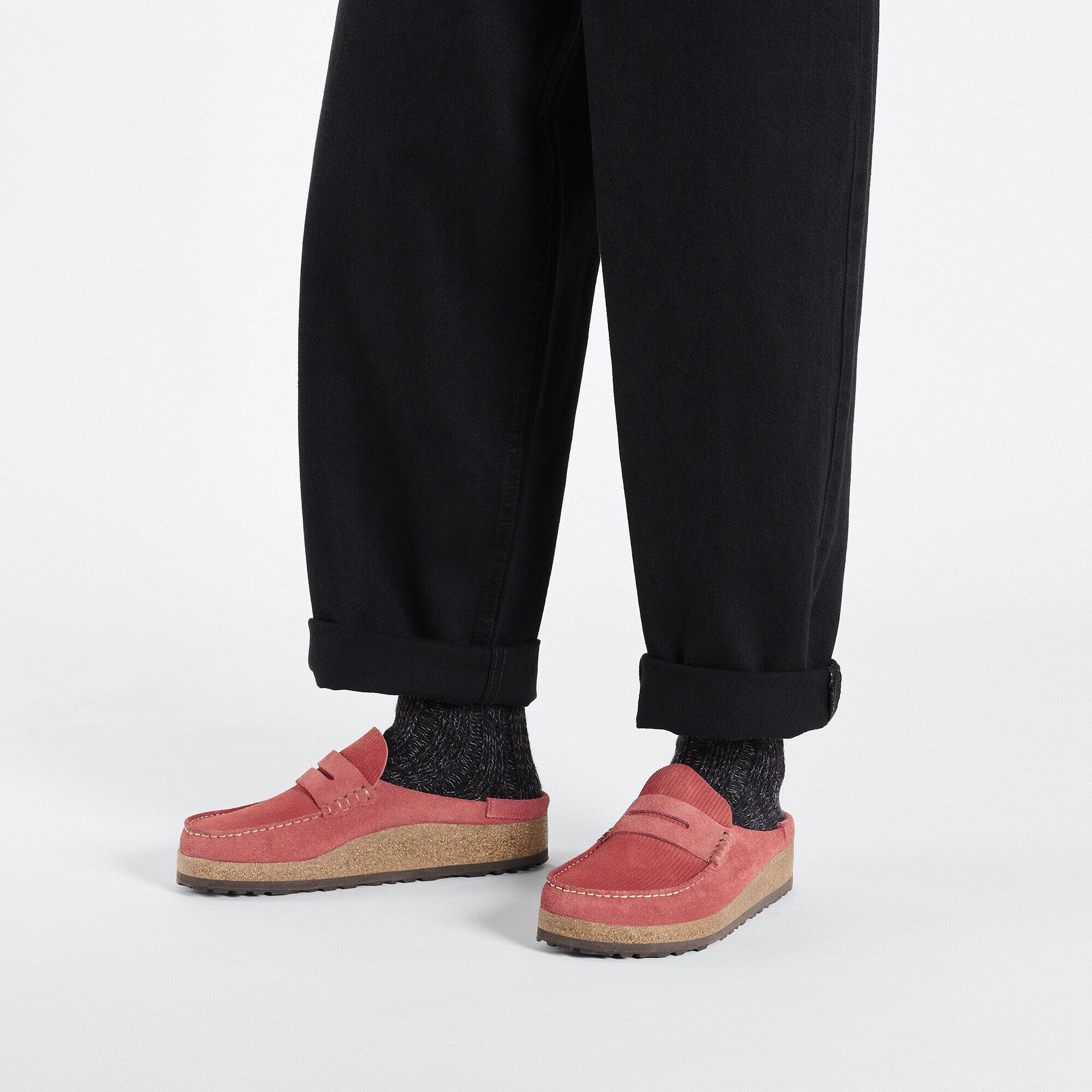 Naples Suede Leather Close-up with a male model