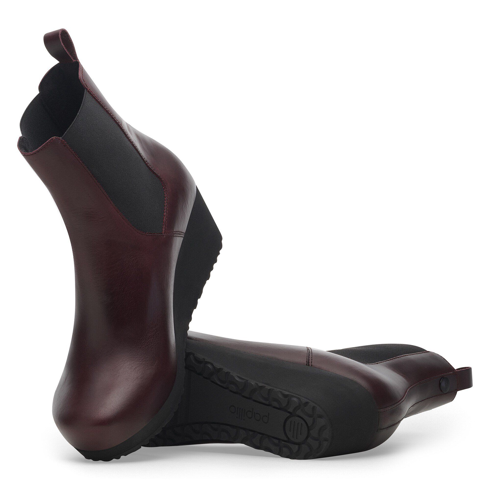 에바 슬립온 천연 가죽 with outer sole details