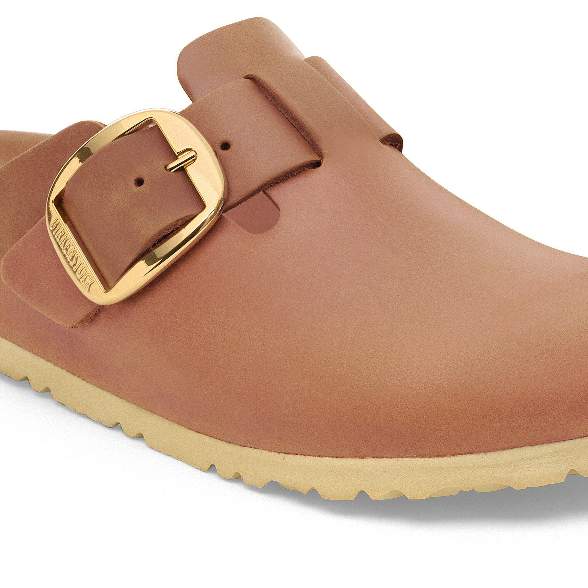 Boston Big Buckle Natural Leather Oiled