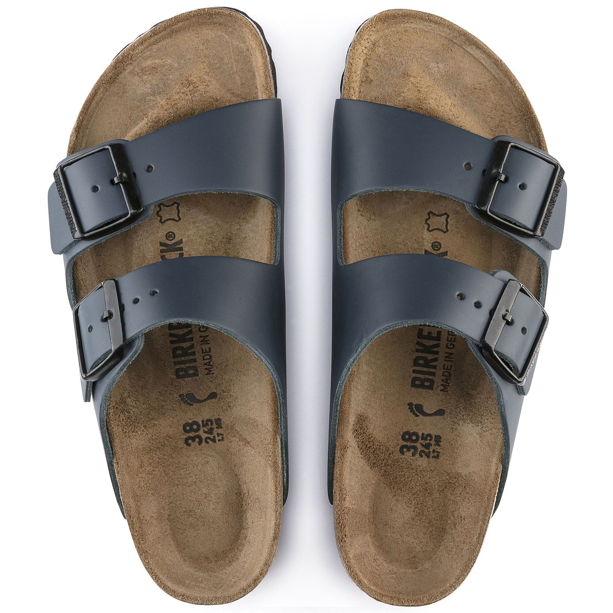 Arizona / アリゾナ」（ナチュラルレザー、ブルー）| BIRKENSTOCK（日本）