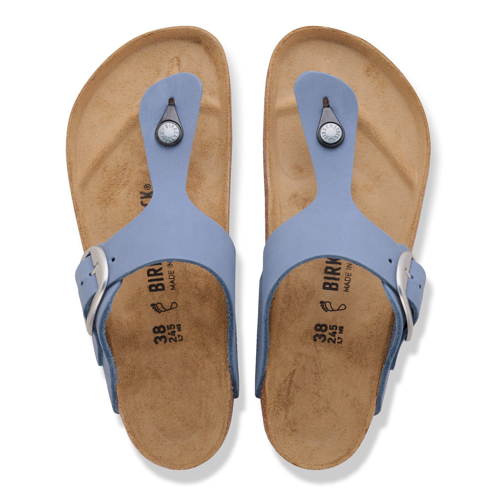 Gizeh Big Buckle Nubuk Leather - a top view