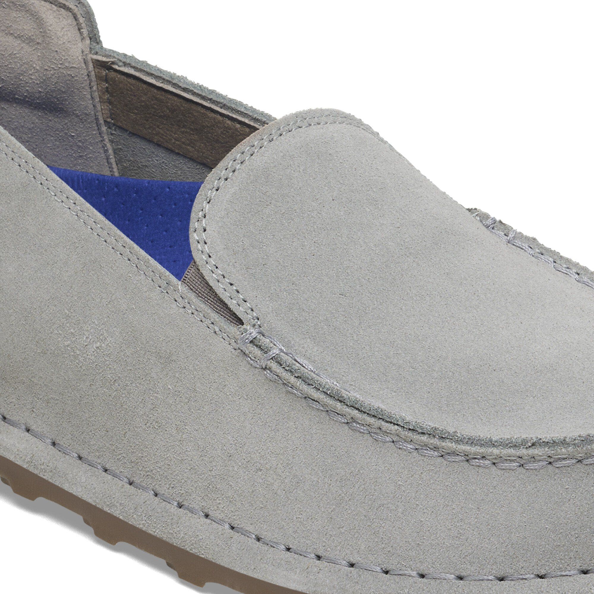 Utti Slip On Suede Leather Close-up view showing material detail