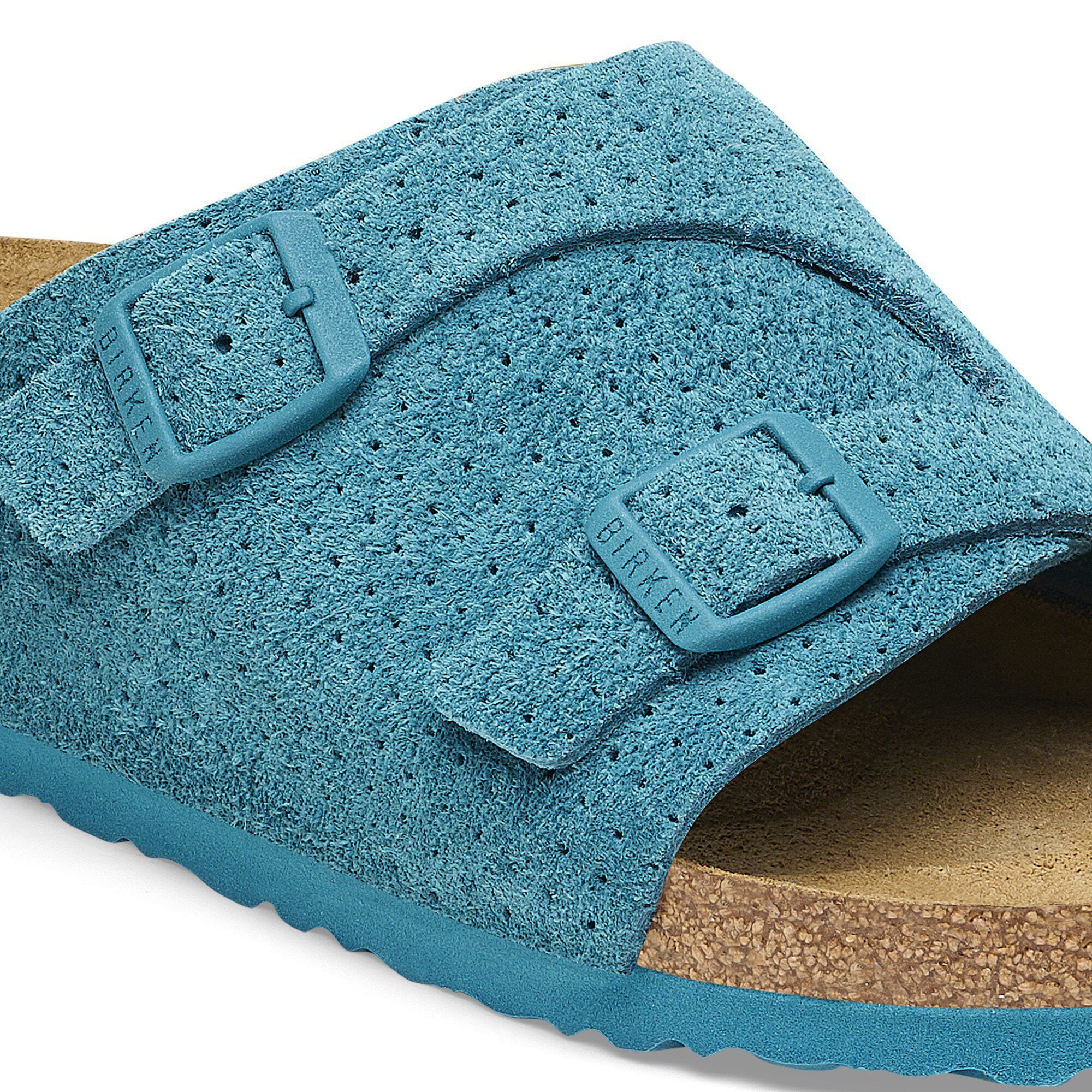 Z&uuml;rich Suede Leather Embossed Close-up view showing material detail