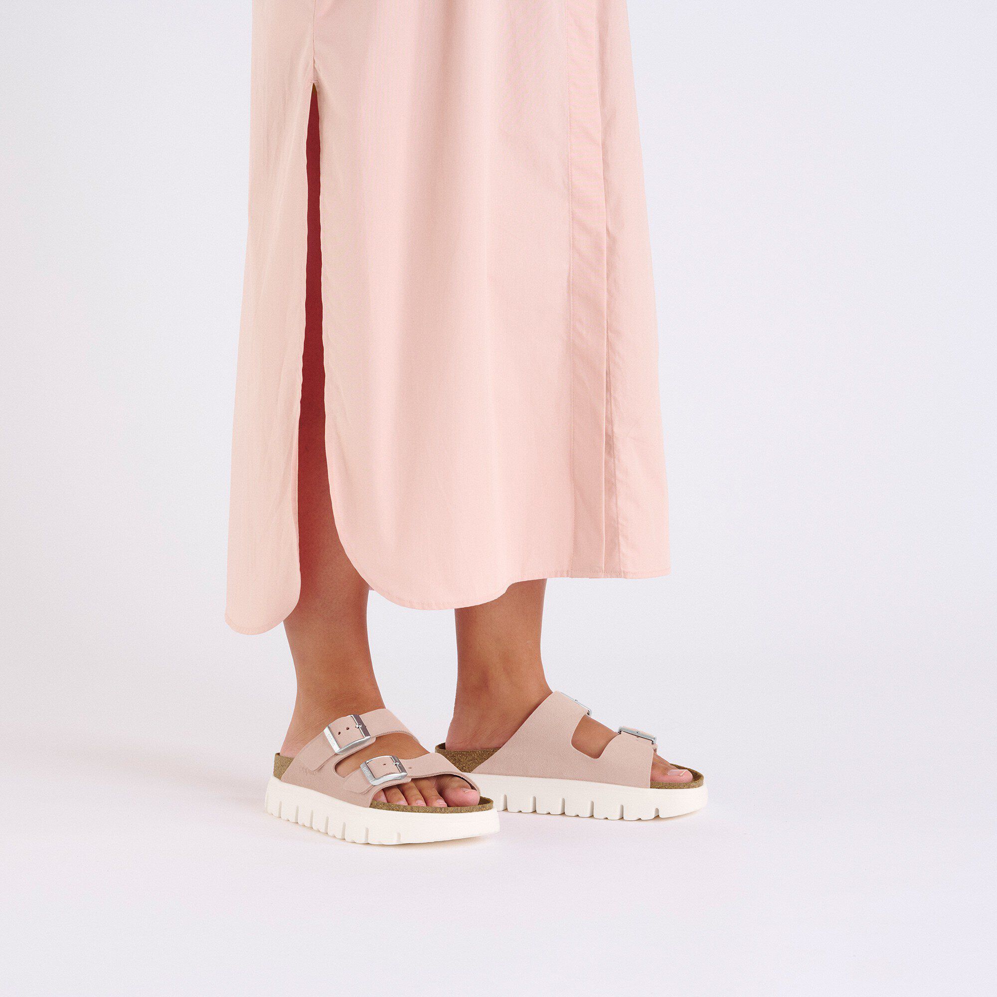 Arizona Platform Suede Leather with a female model