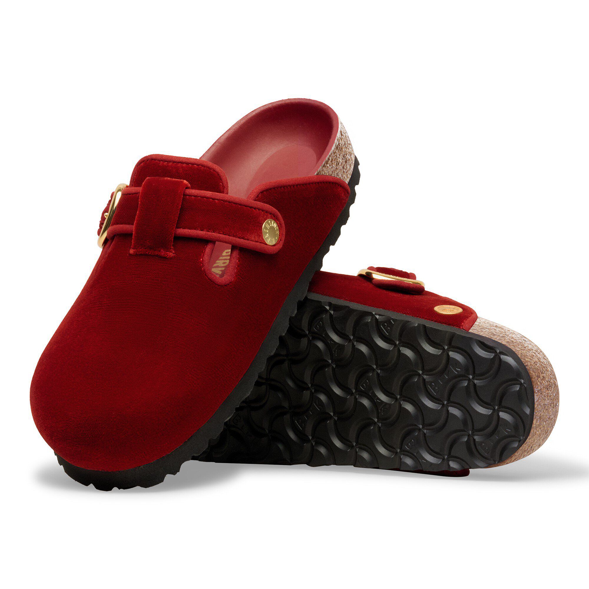 보스턴 빅 버클 파이핑 리벳 로고 텍스타일 with outer sole details