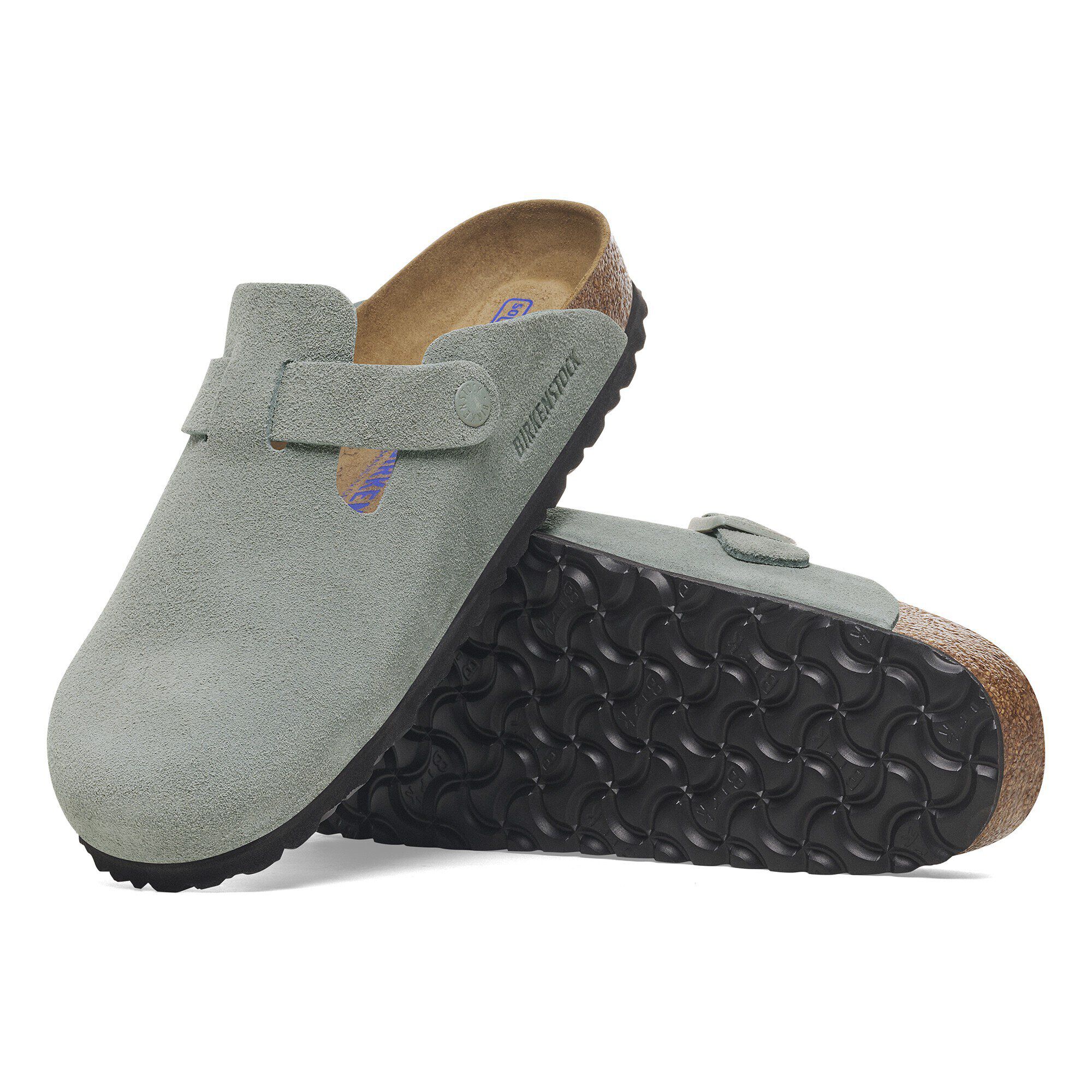 Boston Soft Footbed Suede Leather with outer sole details