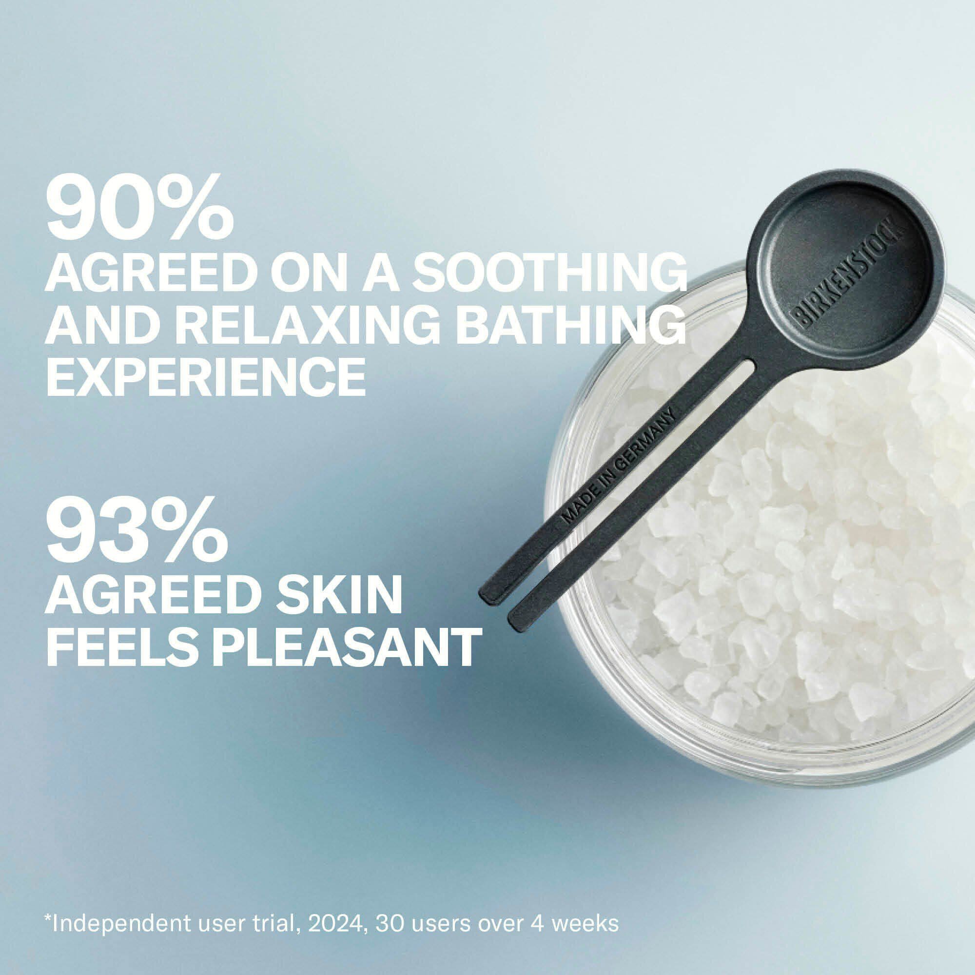 릴렉싱 배스 솔트 450 g, showing benefits