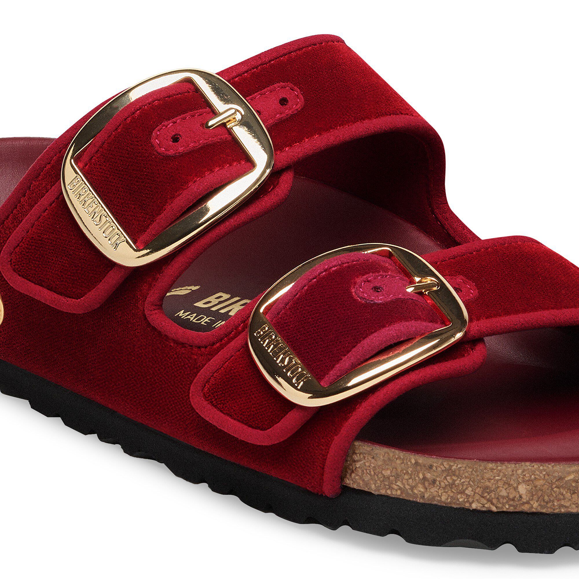 Arizona Big Buckle Piping Rivet Logo Textile in Color Mars Red
