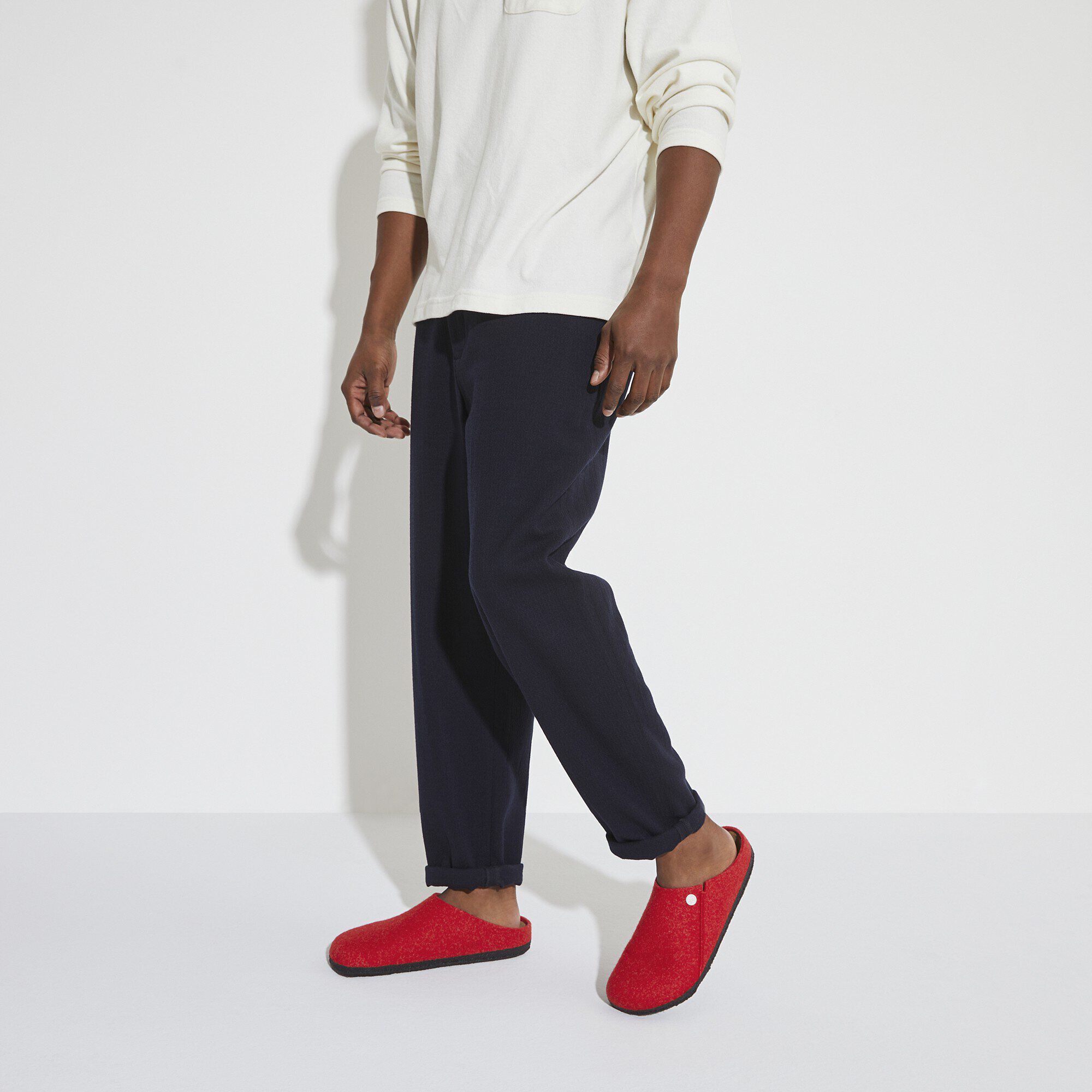 체르마트 펠트 Close-up with a male model