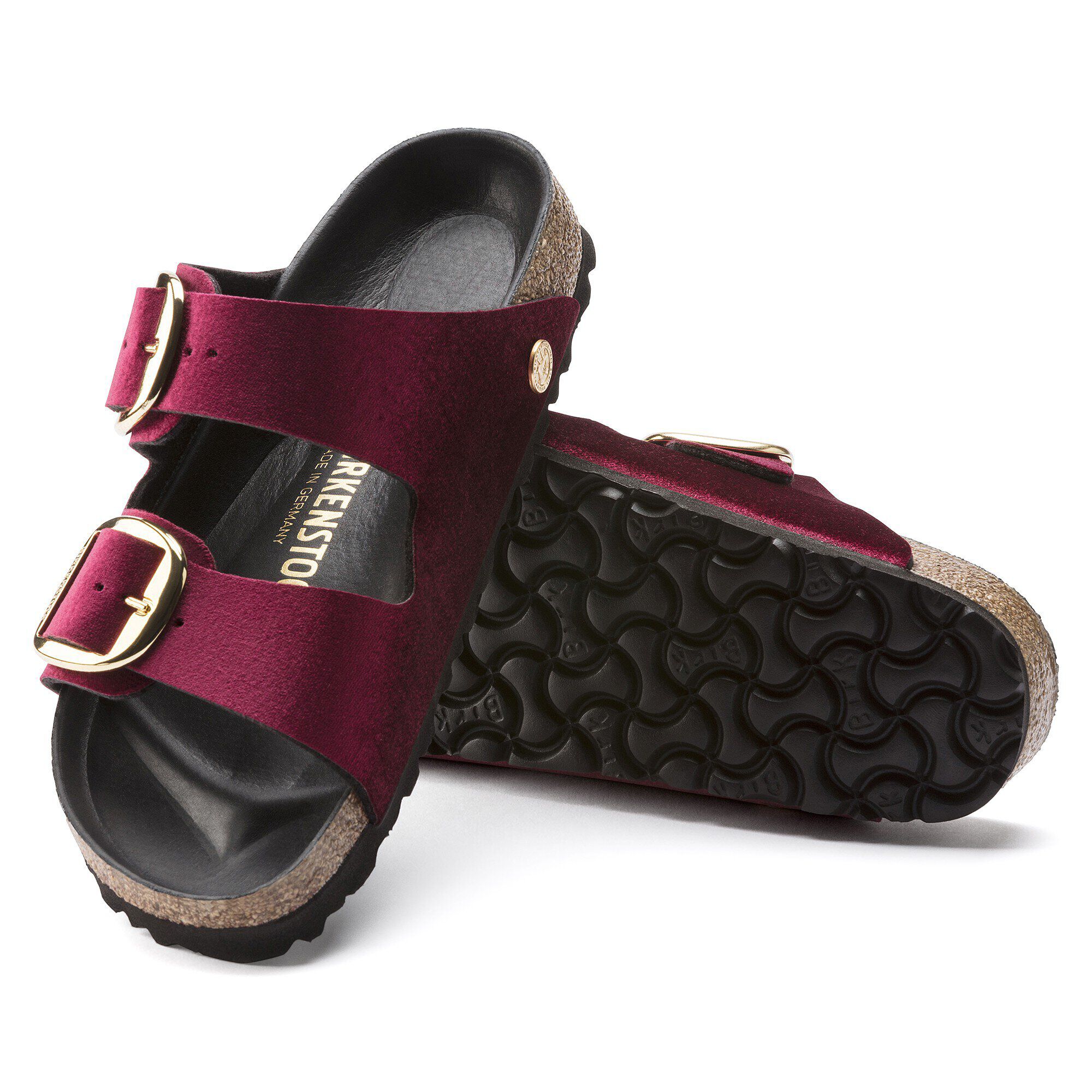 Arizona Big Buckle Velvet with outer sole details