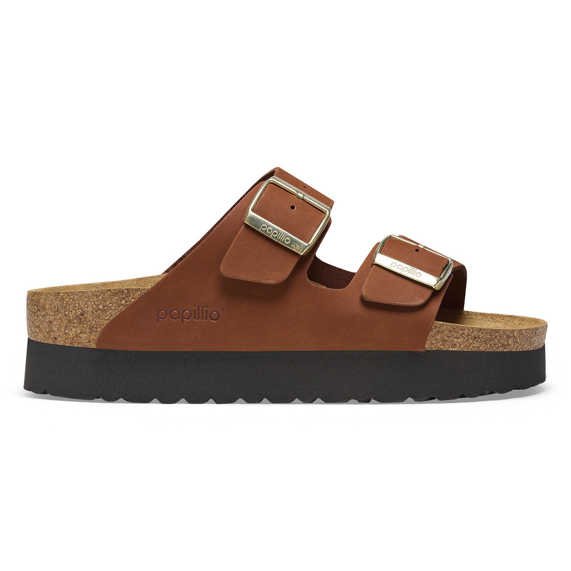 Arizona Platform Natural Leather Nubuck - a side view