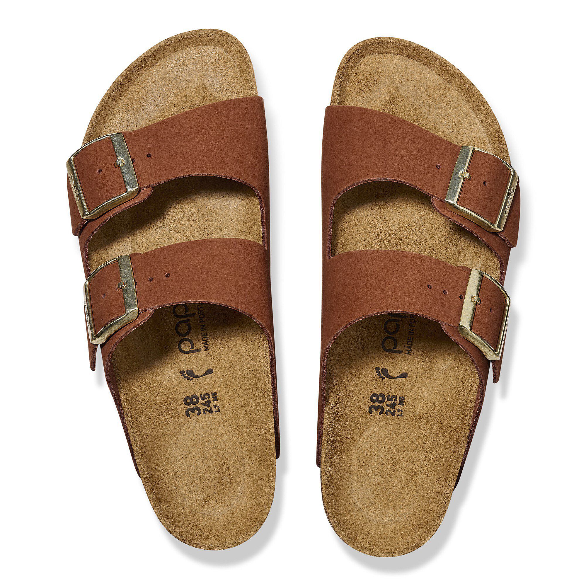 Arizona Platform Natural Leather Nubuck - a top view
