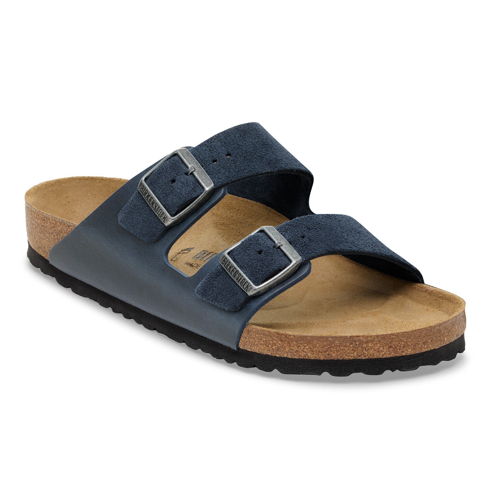 Arizona Mixed Leather in Color New Navy | BIRKENSTOCK Singapore