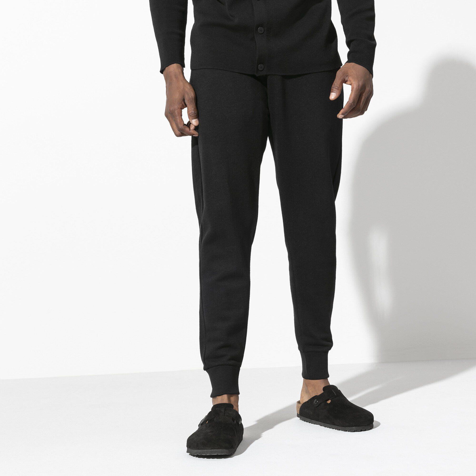 Boston / ボストン スエードレザー with a male model