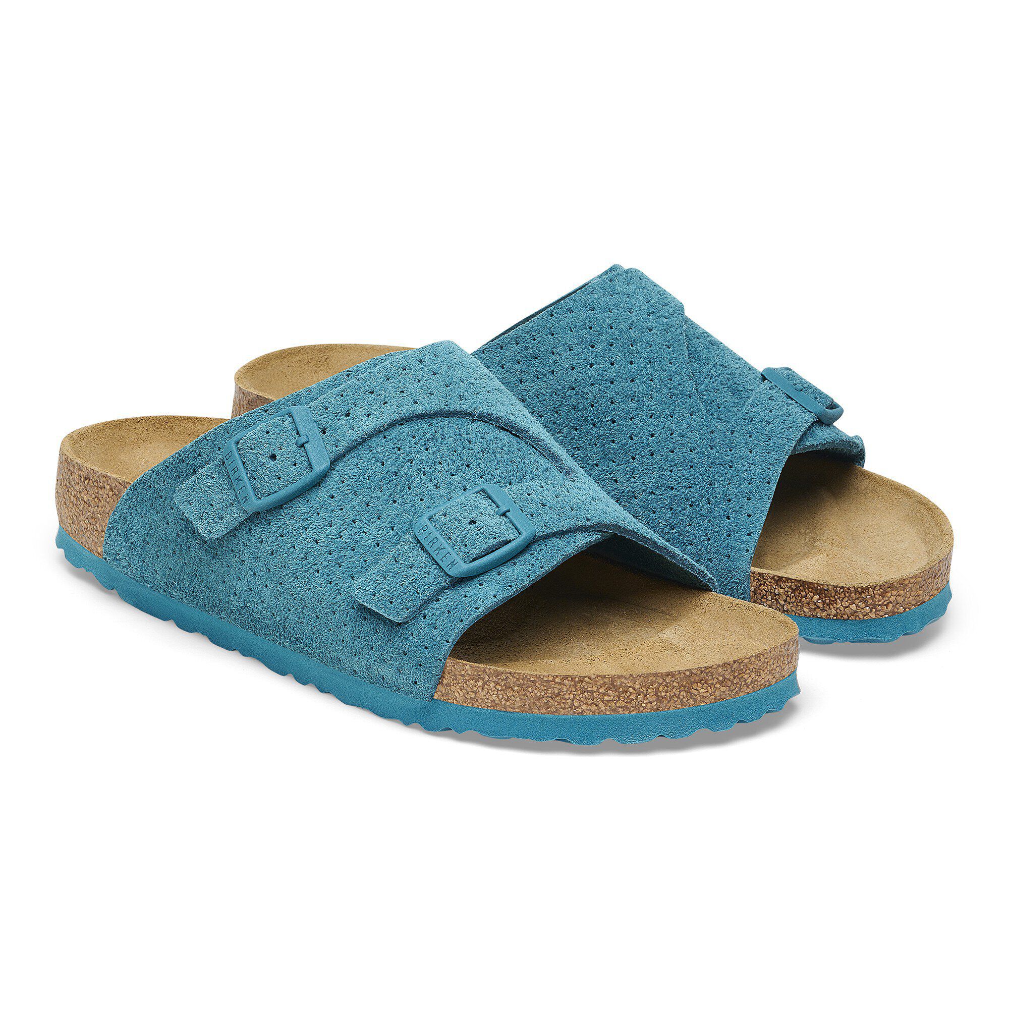 Z&uuml;rich Suede Leather Embossed - shown as a pair