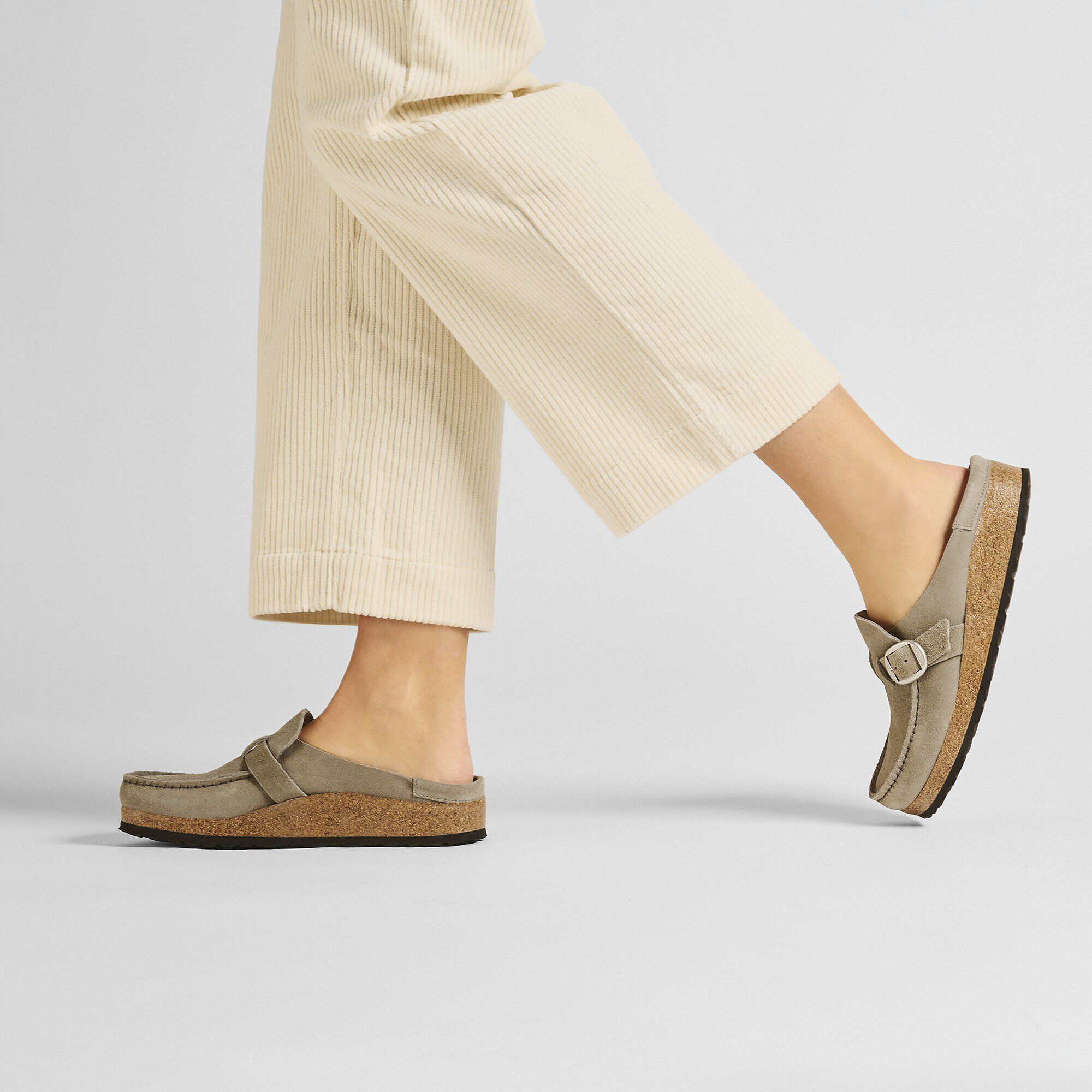   with a female model