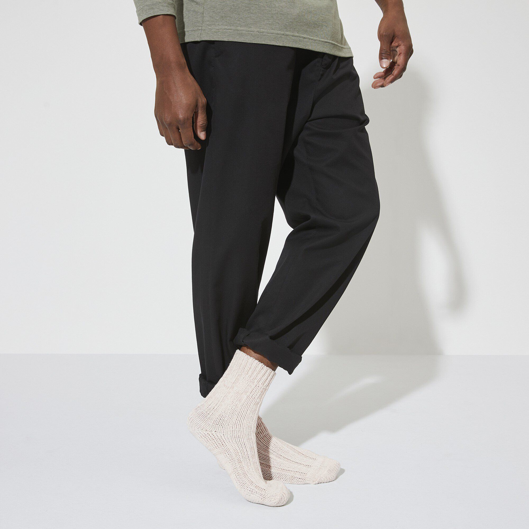 Cotton Twist Women Cotton/Polyamid/Elastane Close-up with a male model