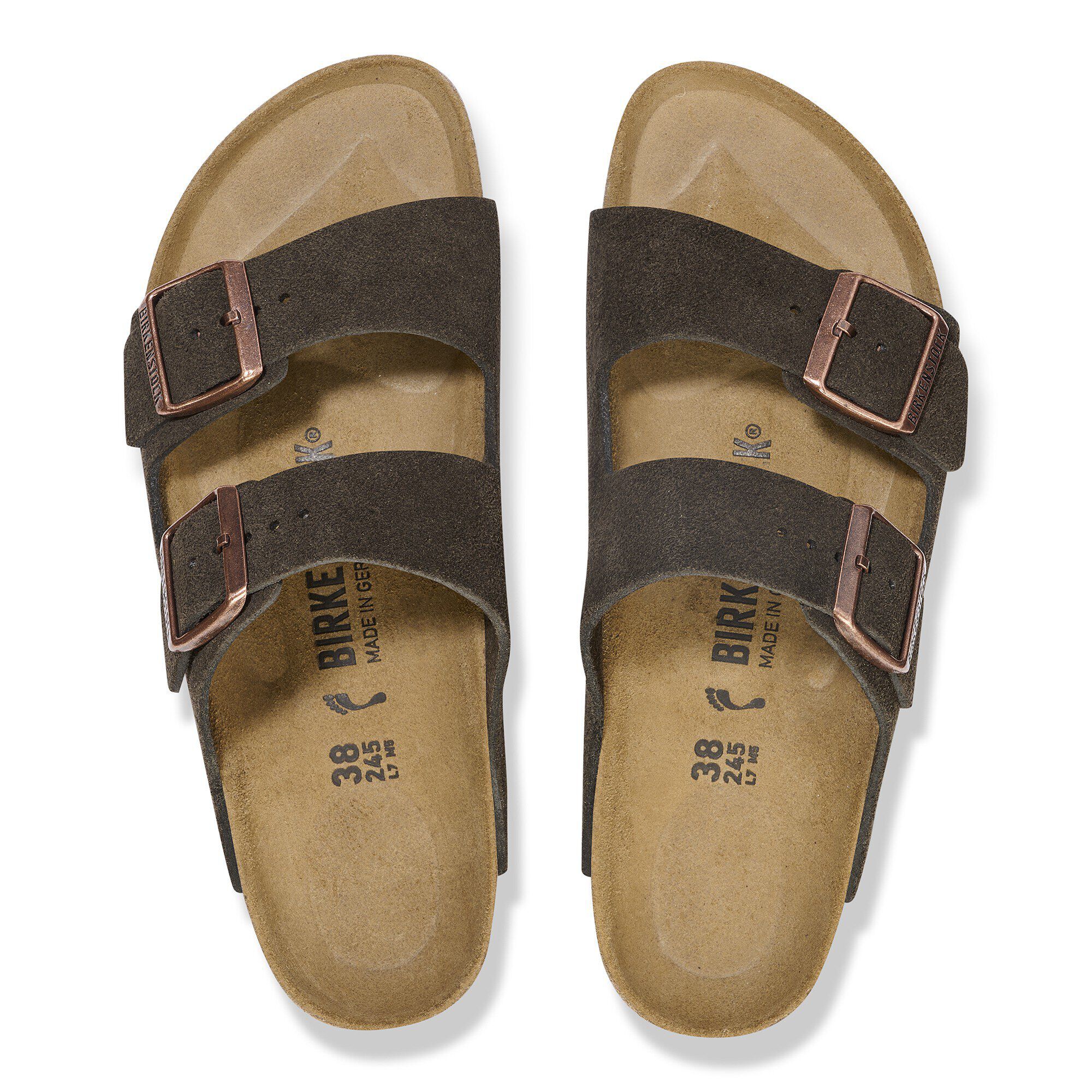 Arizona / アリゾナ」（スエードレザー、モカ）| BIRKENSTOCK（日本）