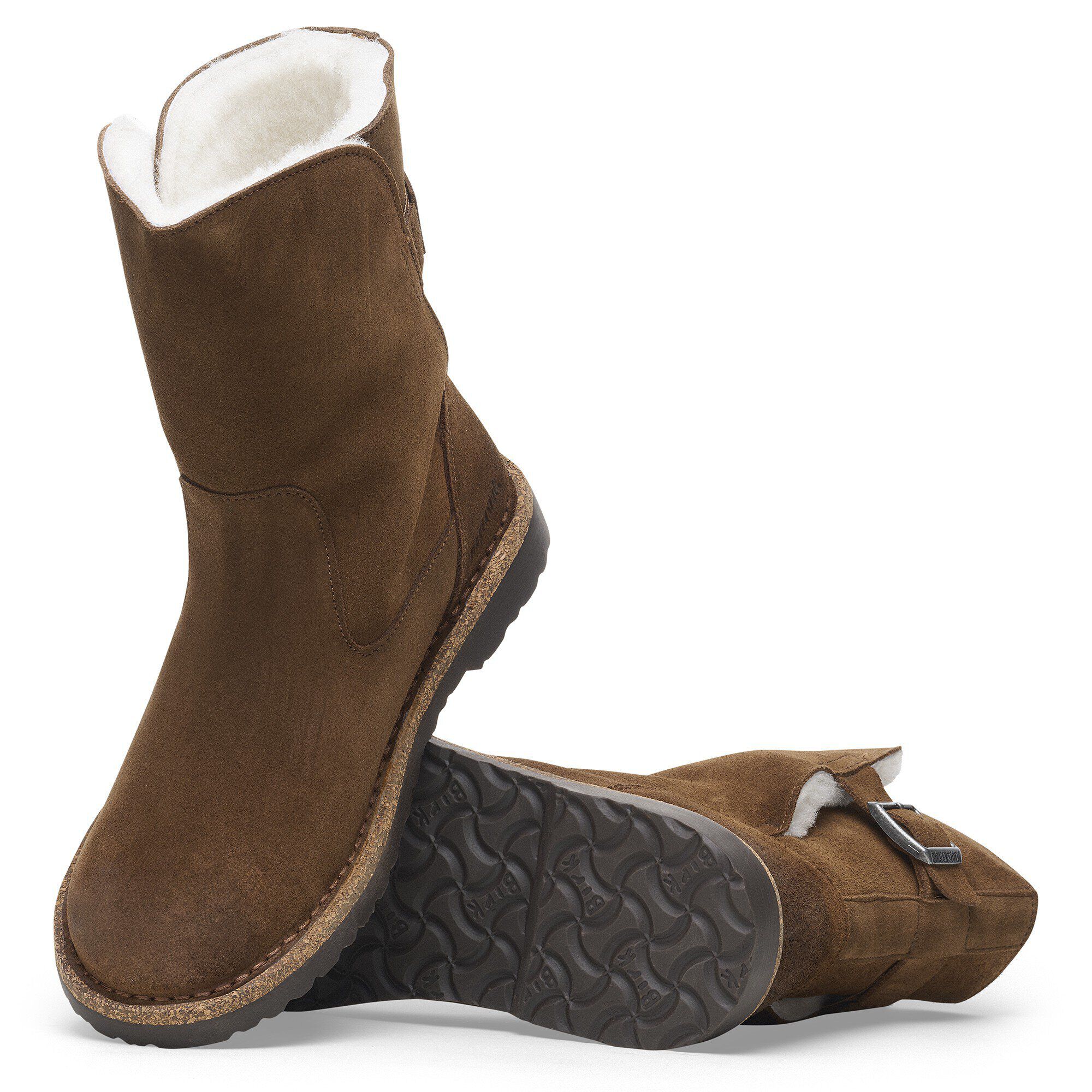 업살라 시어링 스웨이드 가죽 with outer sole details