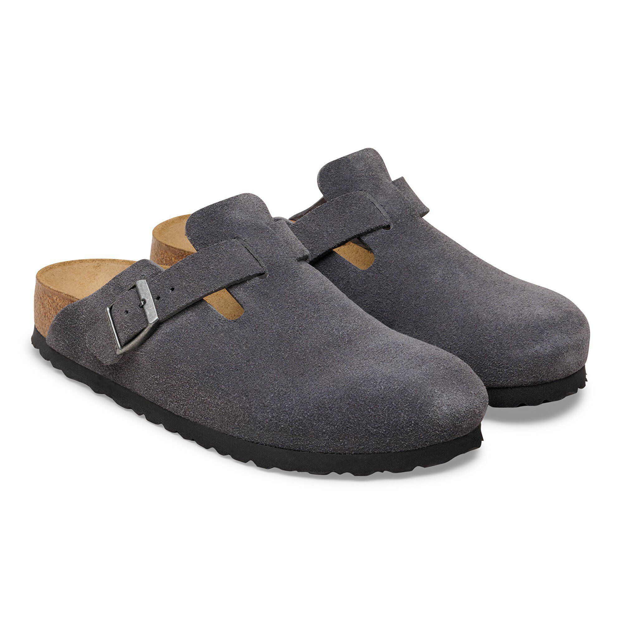 Boston / ボストン」（スエードレザー、チャコール）| BIRKENSTOCK（日本）