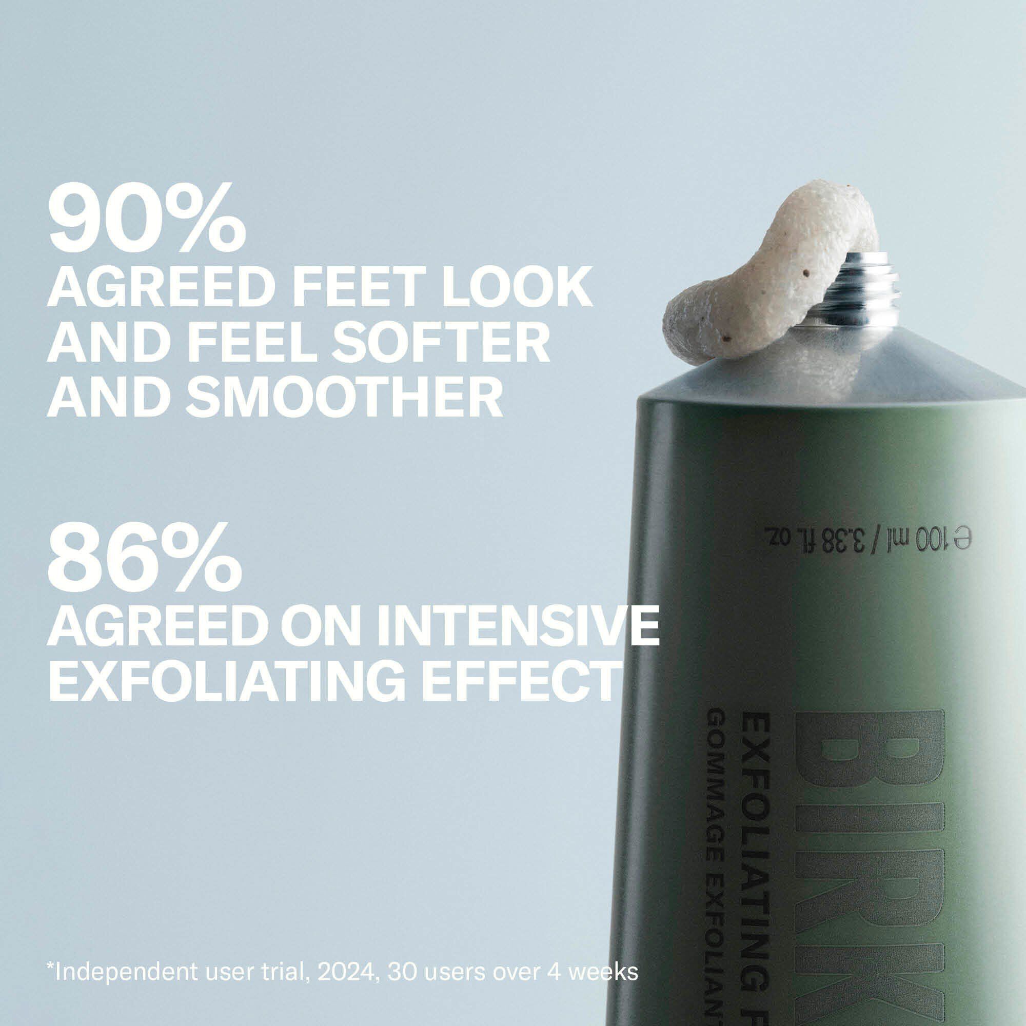 풋 스크럽 100 ml, showing benefits