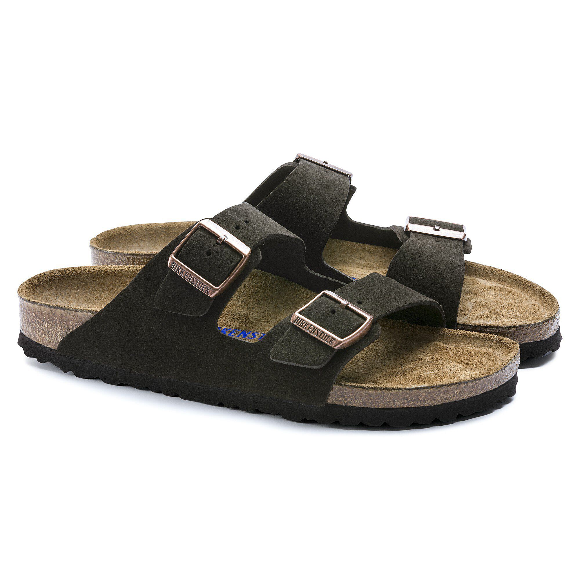 Arizona Soft Footbed Suede Leather - shown as a pair