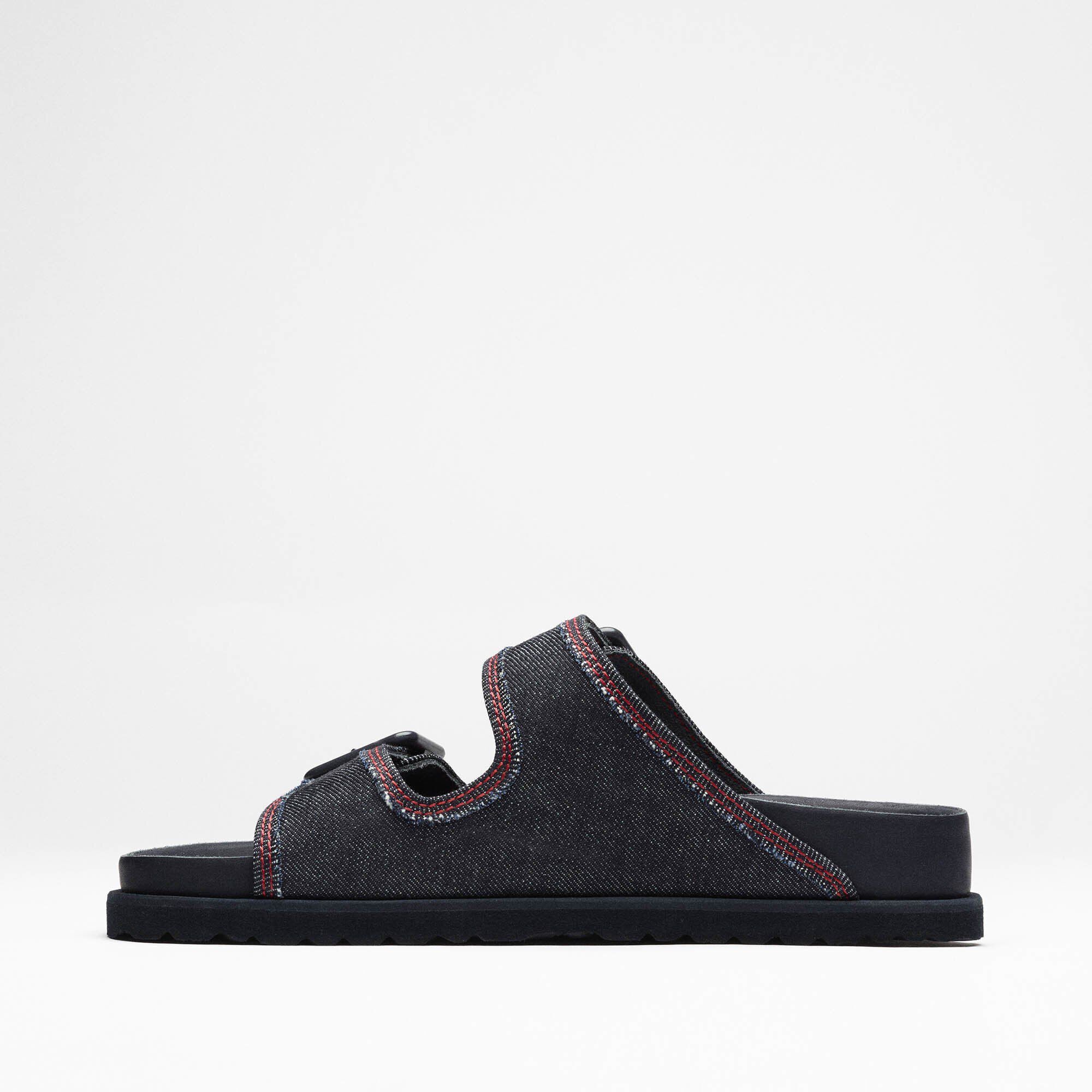 1774 Arizona Denim / 1774 アリゾナ デニム レザー/コットン Close-up view showing material detail