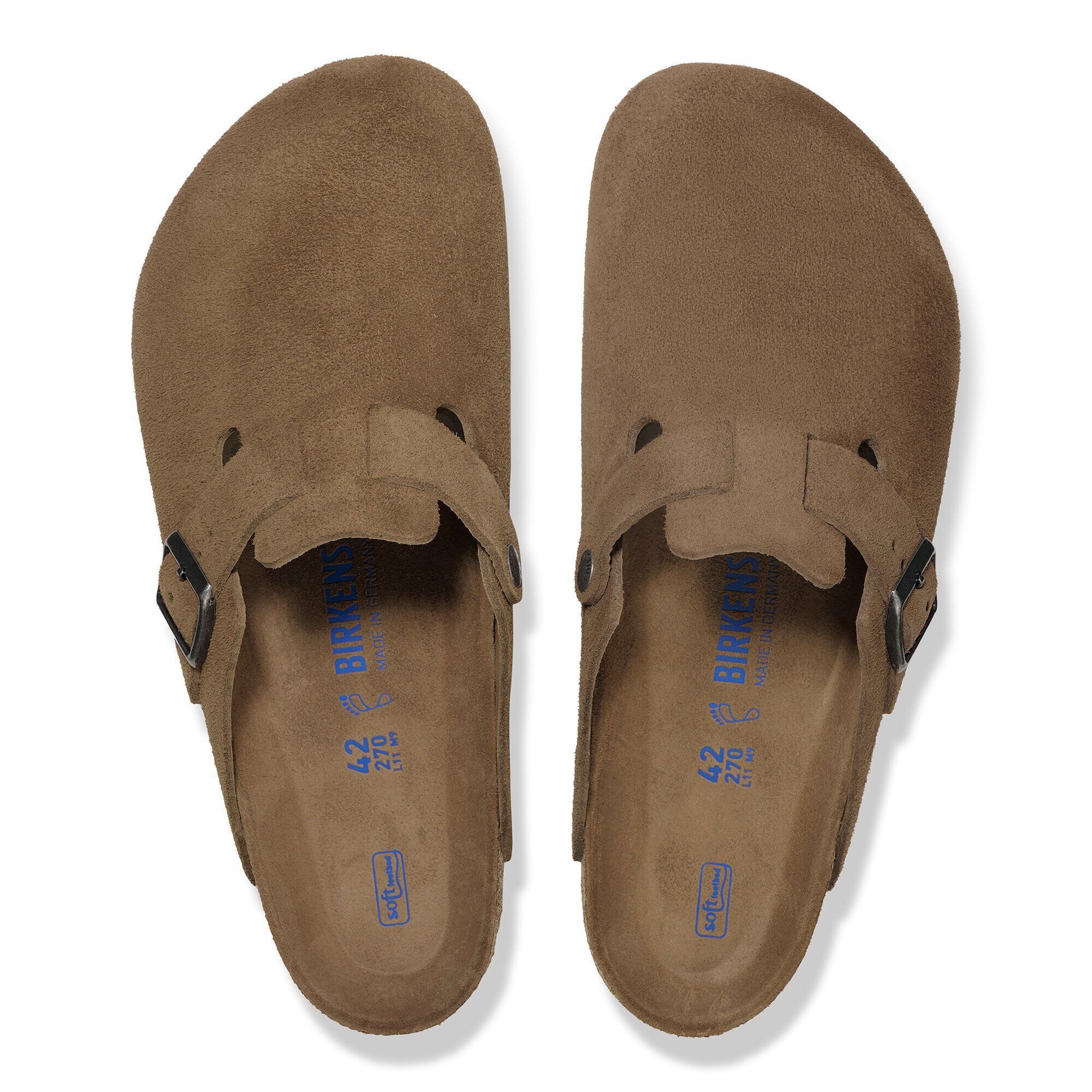 Boston Soft Footbed Suede Leather - a top view