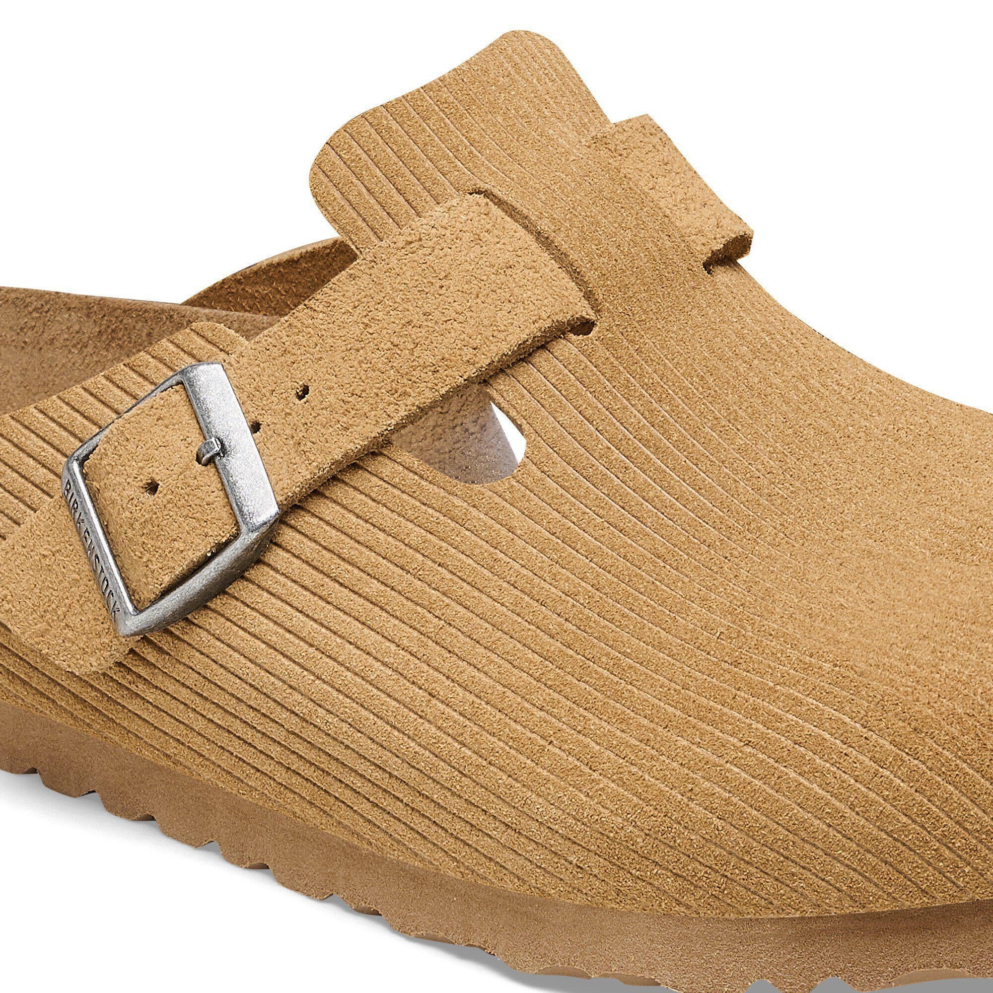 Boston Suede Leather Embossed Close-up view showing material detail