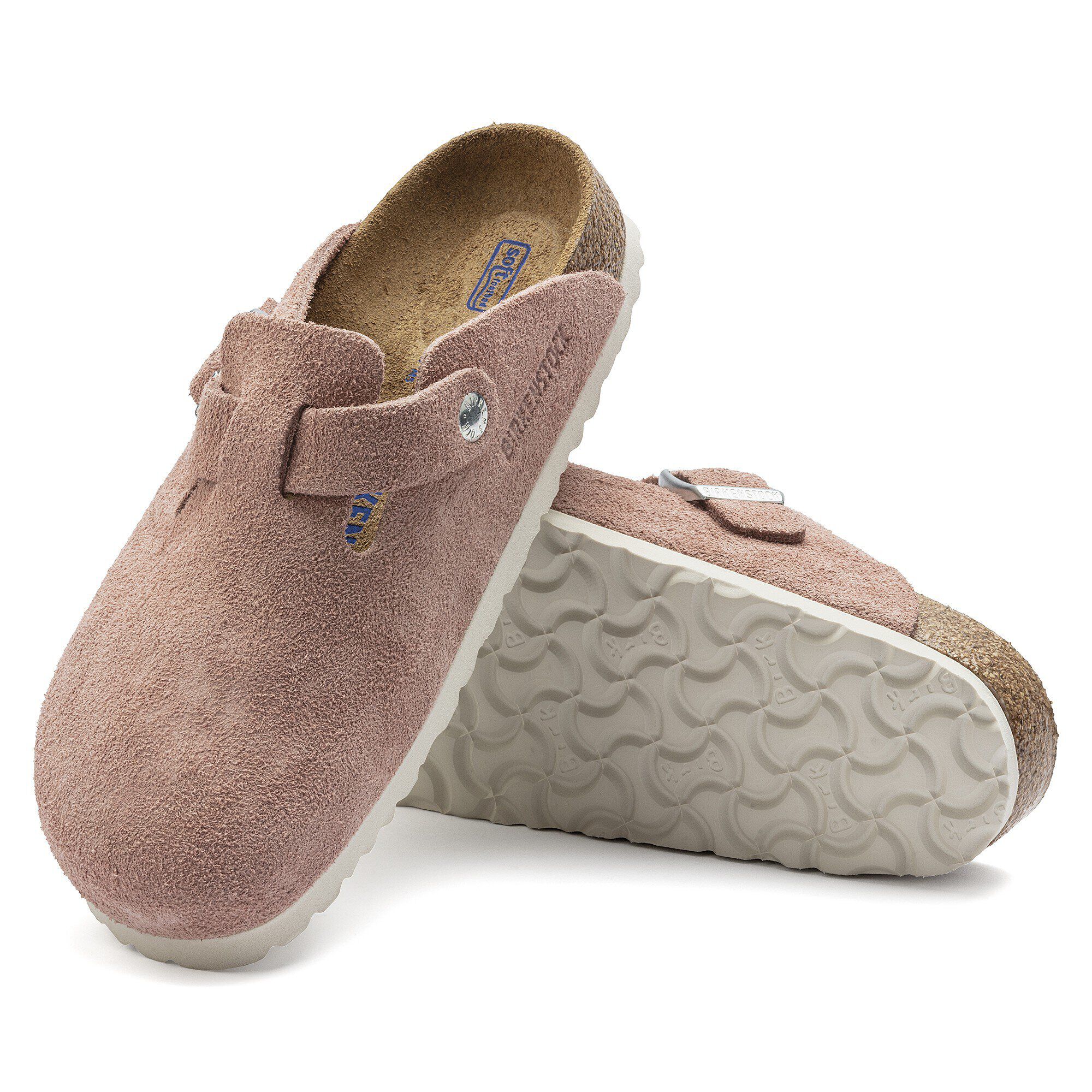 Boston BS Suede Leather in Color Pink Clay | BIRKENSTOCK Singapore