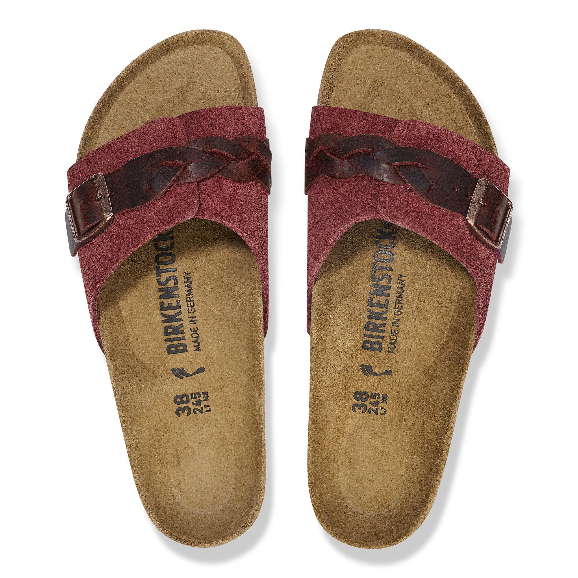 Oita Braided Suede Leather - a top view