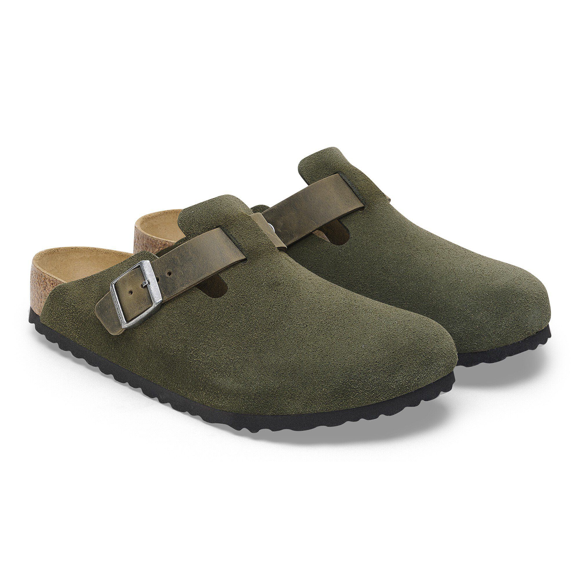 Boston Mixed Leather in Color Thyme | BIRKENSTOCK Singapore
