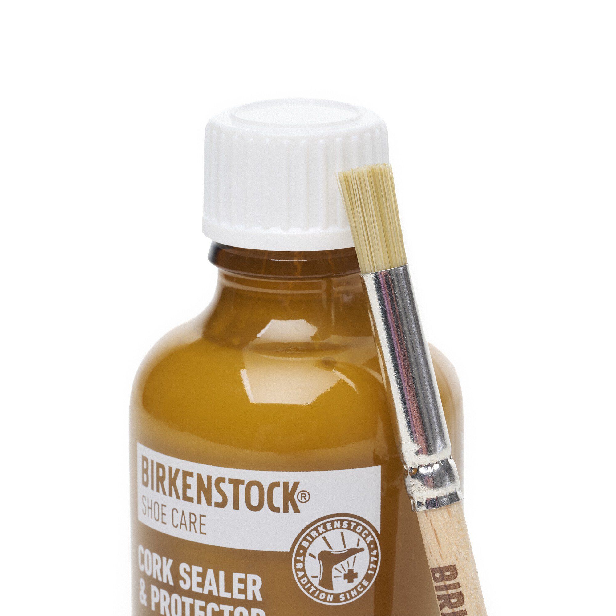 Cork Sealer and Protector (incl. syn Brush)  Close-up view showing material detail