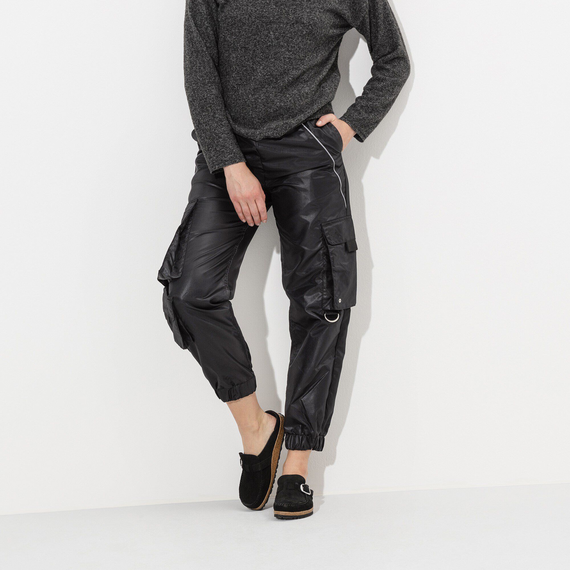 Buckley Suede Leather with a female model