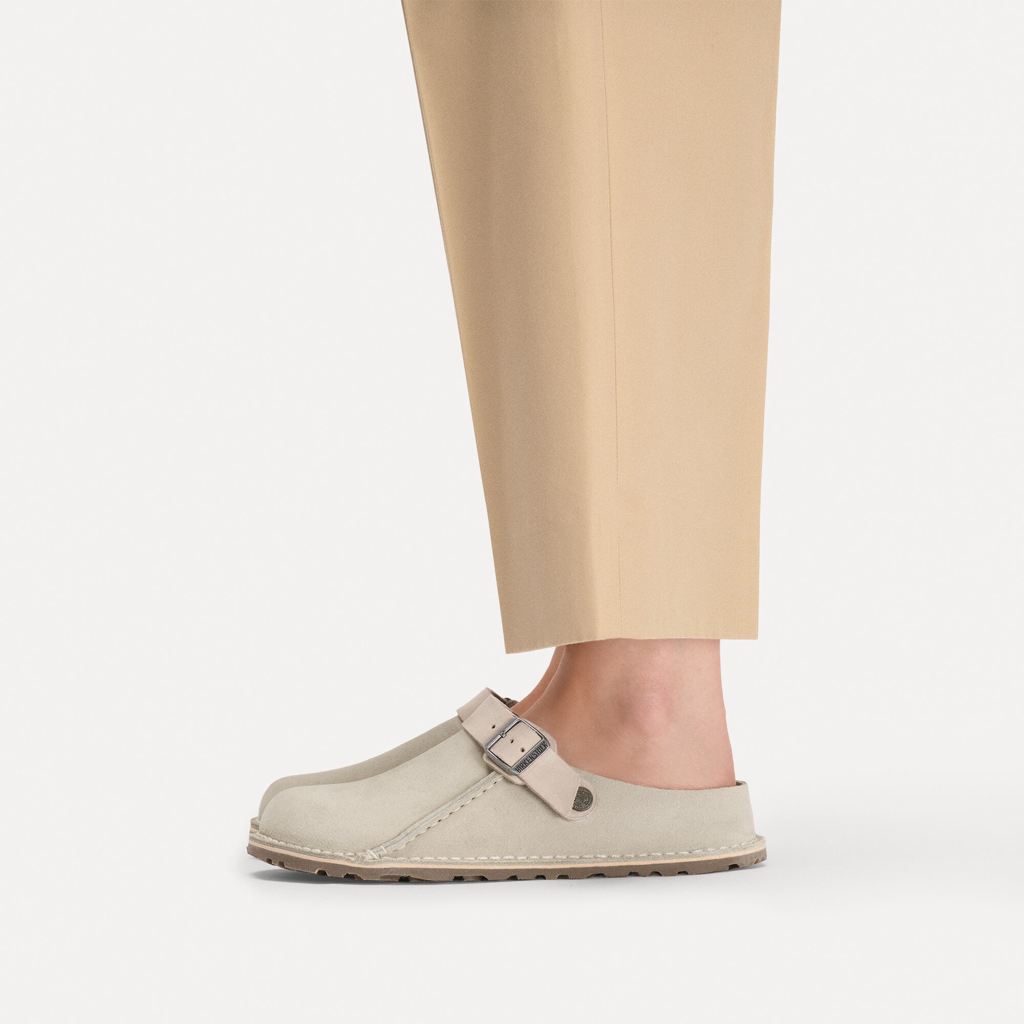 Lutry Premium Suede Leather with a female model