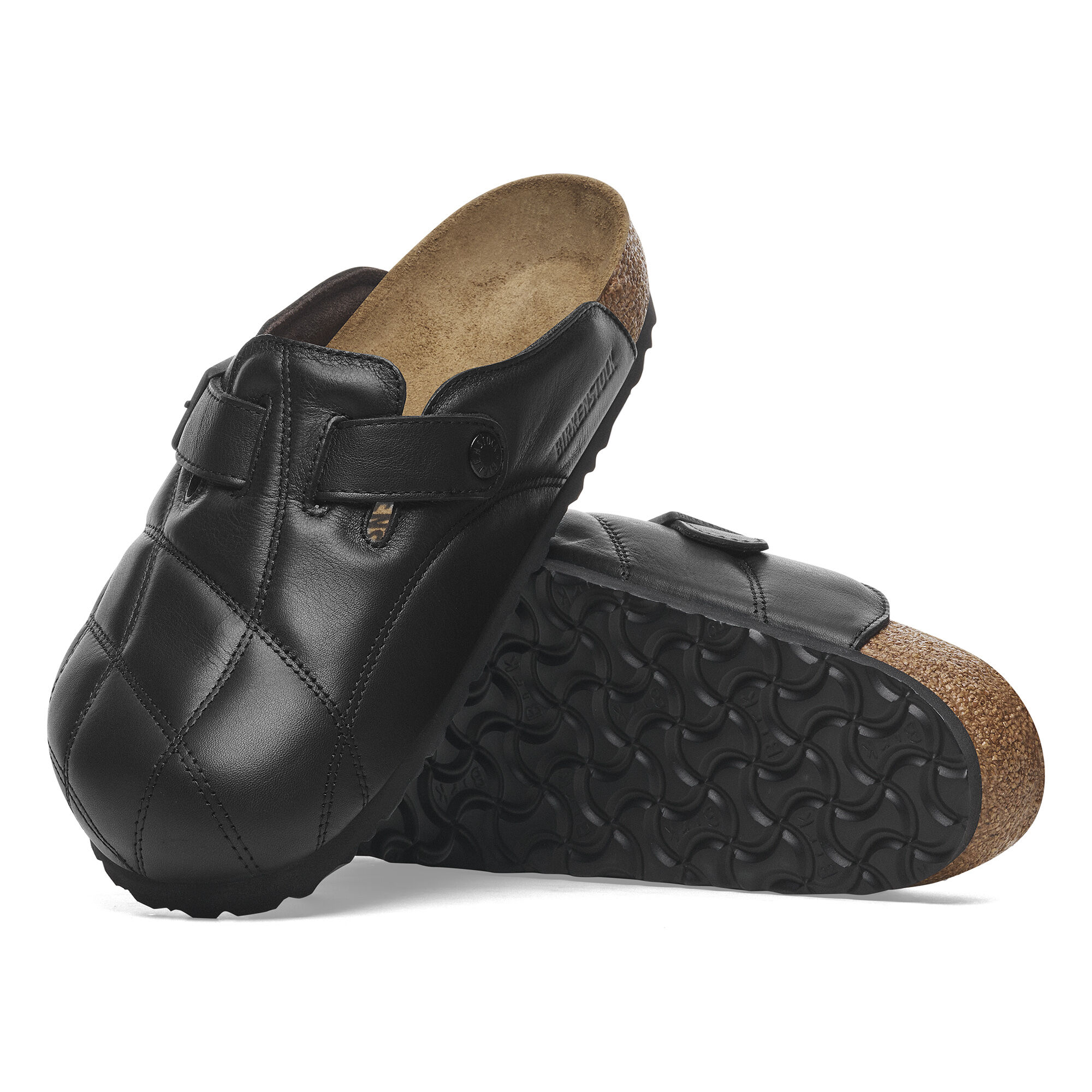 Boston Quilted Natural Leather with outer sole details