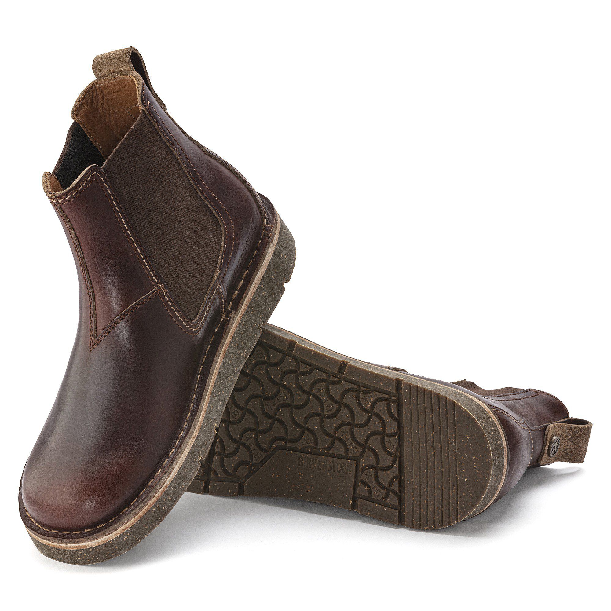 버밍엄 슬립온 미드 천연 오일드 가죽 with outer sole details