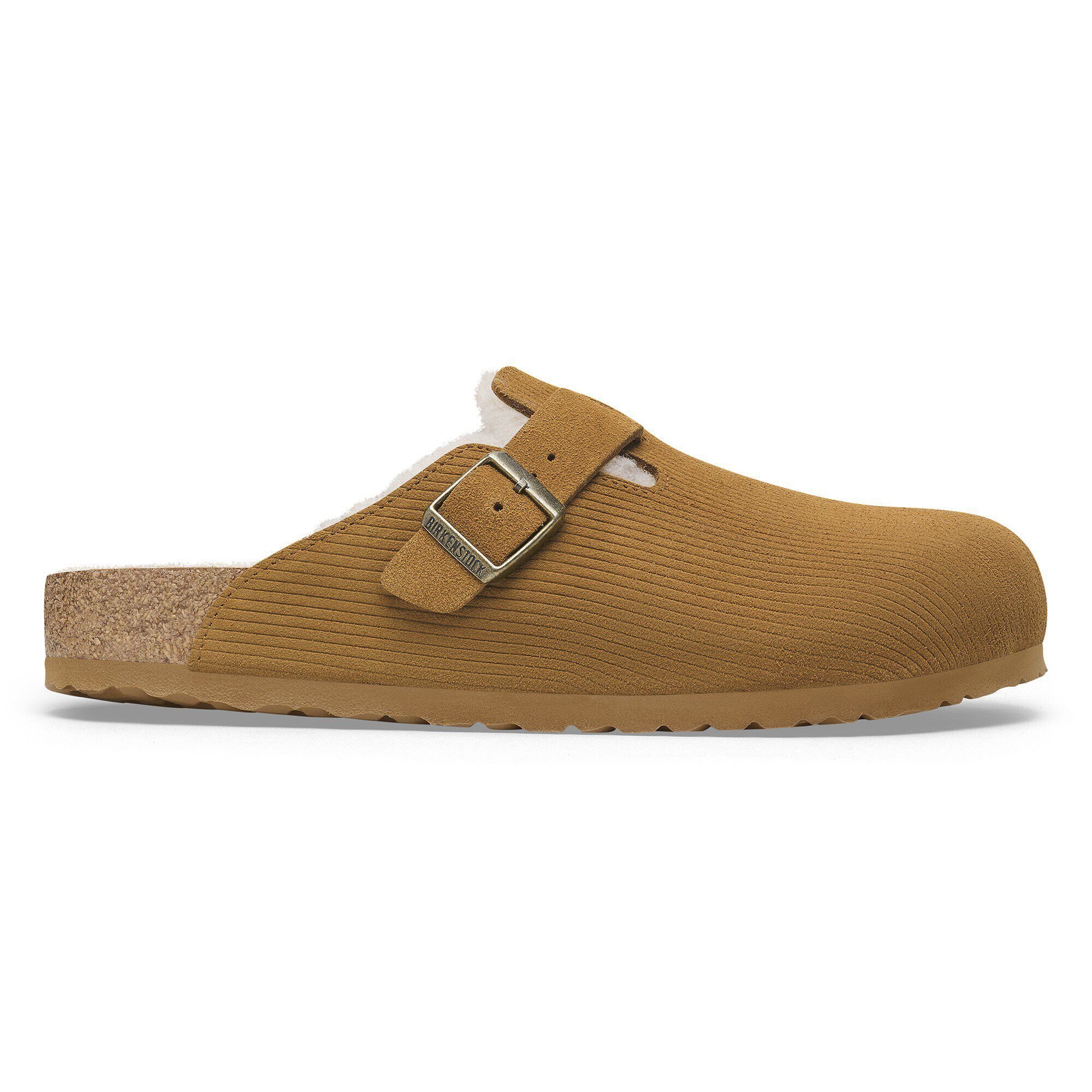 보스턴 VL 코듀로이 테디 시어링 스웨이드 가죽/퍼 - a side view