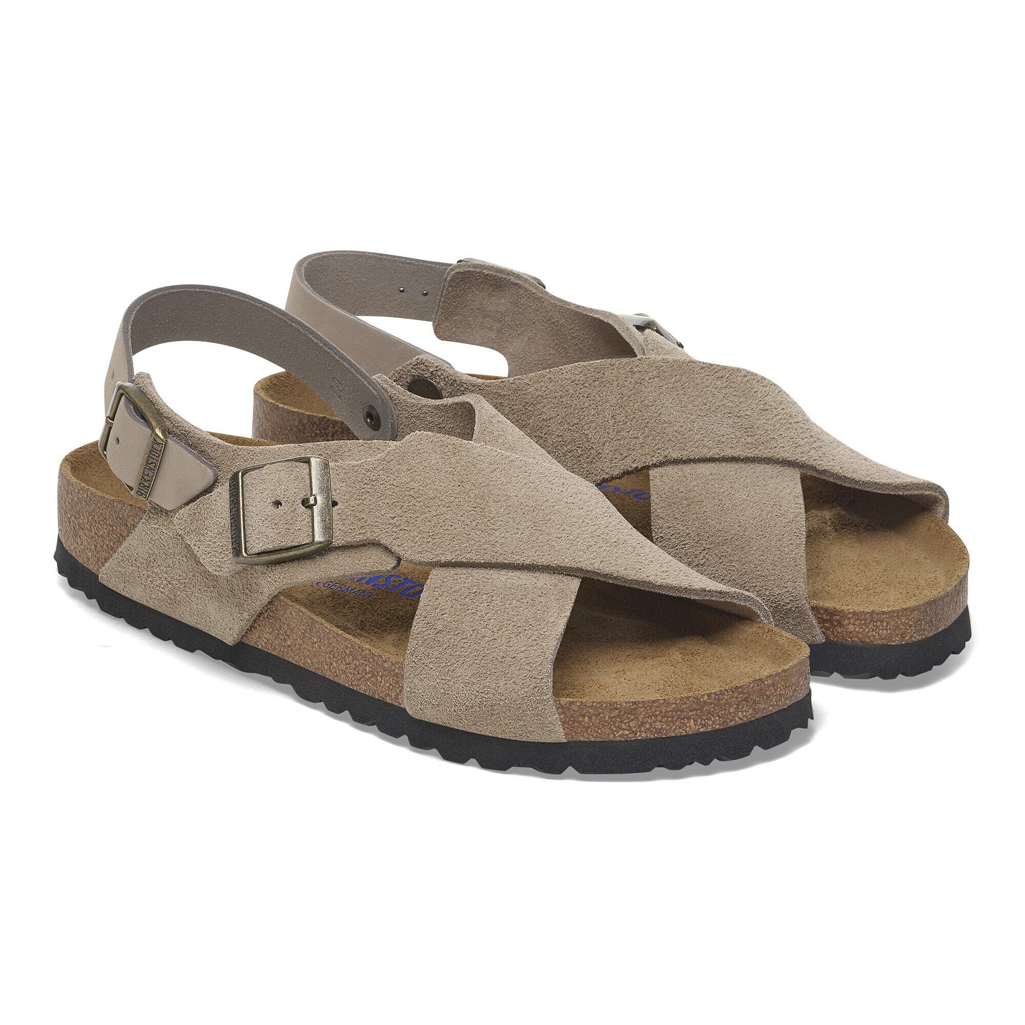 Tulum Soft Footbed Nubuck Leather/Suede - shown as a pair