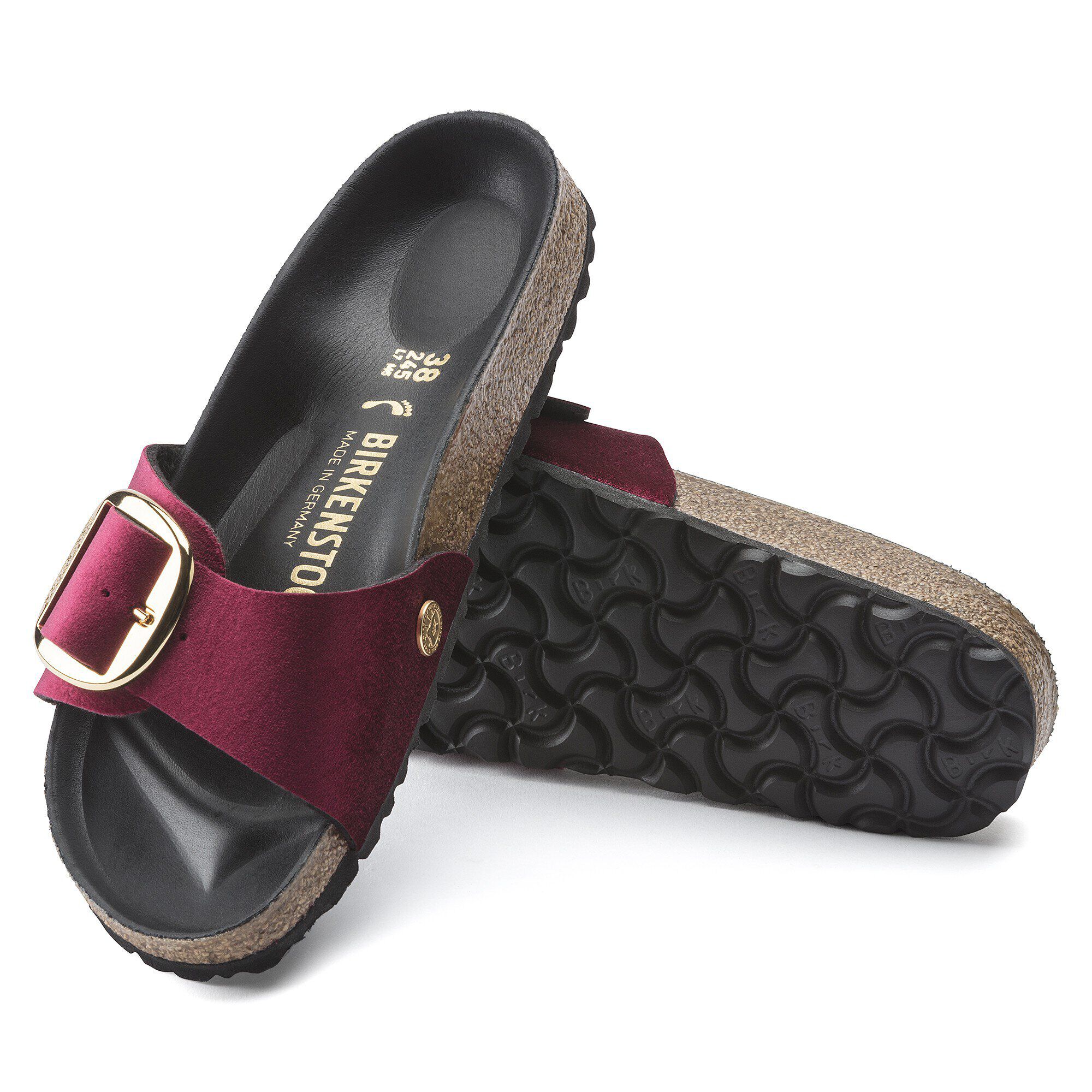Madrid Big Buckle Velvet with outer sole details